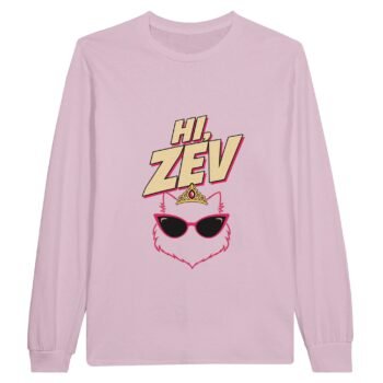 dungeon crawler carl zev long sleeve retro design light pink