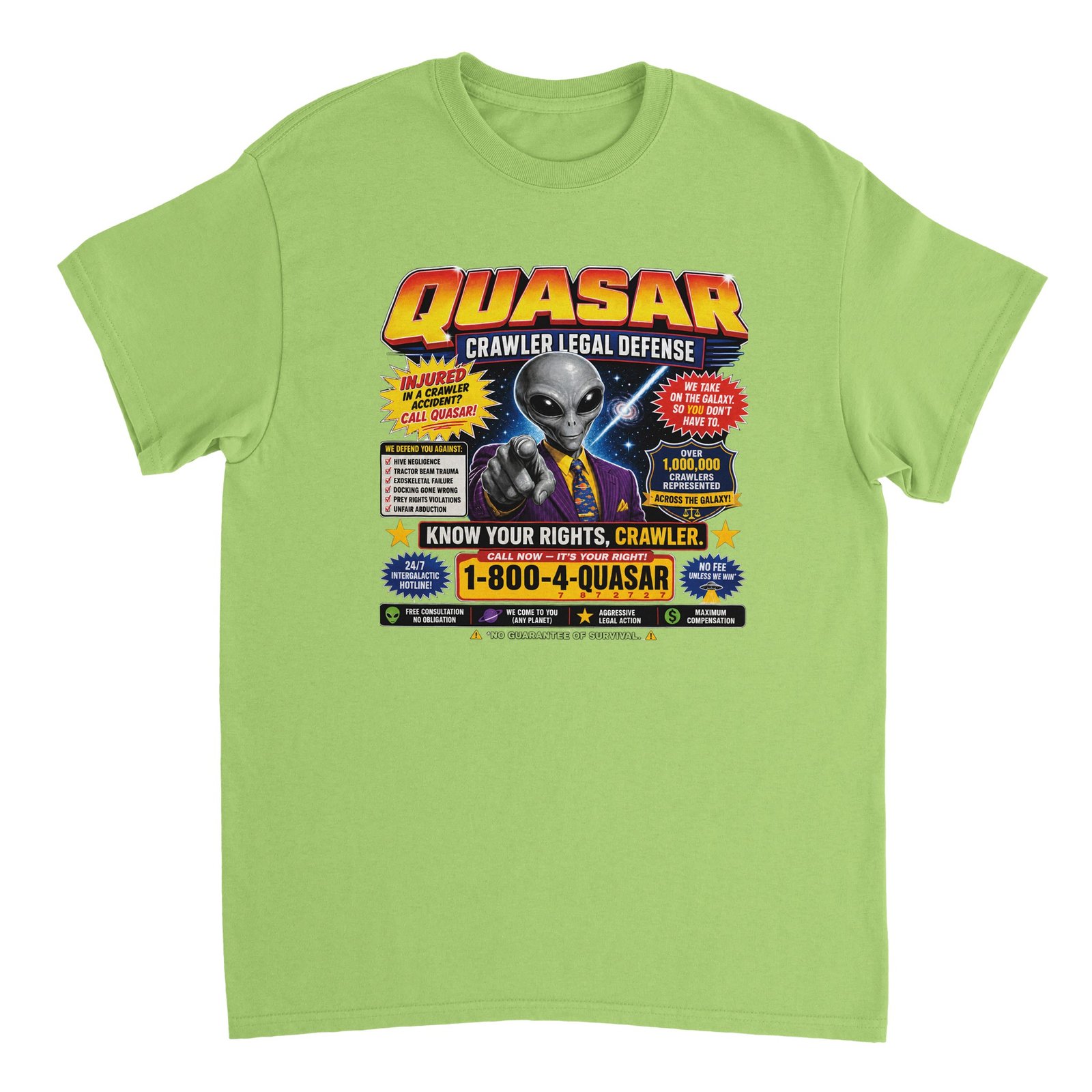 Quasar Crawler Legal Defense T-Shirt – Funny Alien Lawyer DCC Tee 9 a93f9007-b1a8-41e8-b834-0753a4e7d867