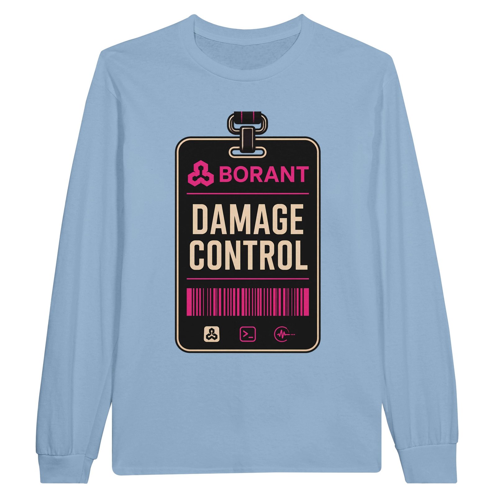 Damage Control Longsleeve – Dungeon Crawler Carl Badge Tee 9 a9b30686-0826-43d7-86a1-658c62637891