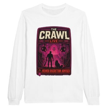 dungeon crawler carl live long sleeve the crawl poster white