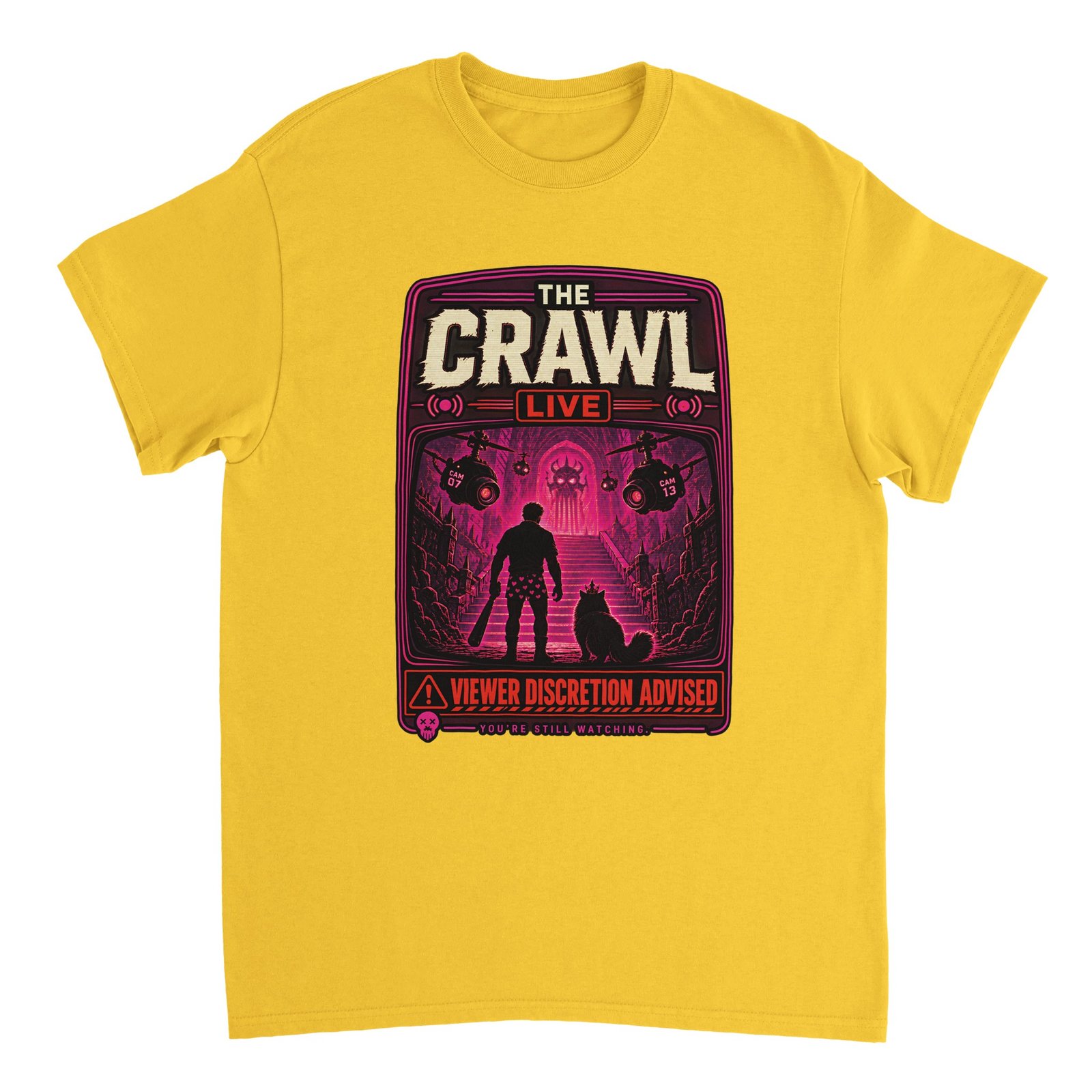 The Crawl Live T-Shirt – Dungeon Crawler Carl Poster Fan Tee 7 b2f998d1-73f8-4de8-aeca-a0765ecbe0f3