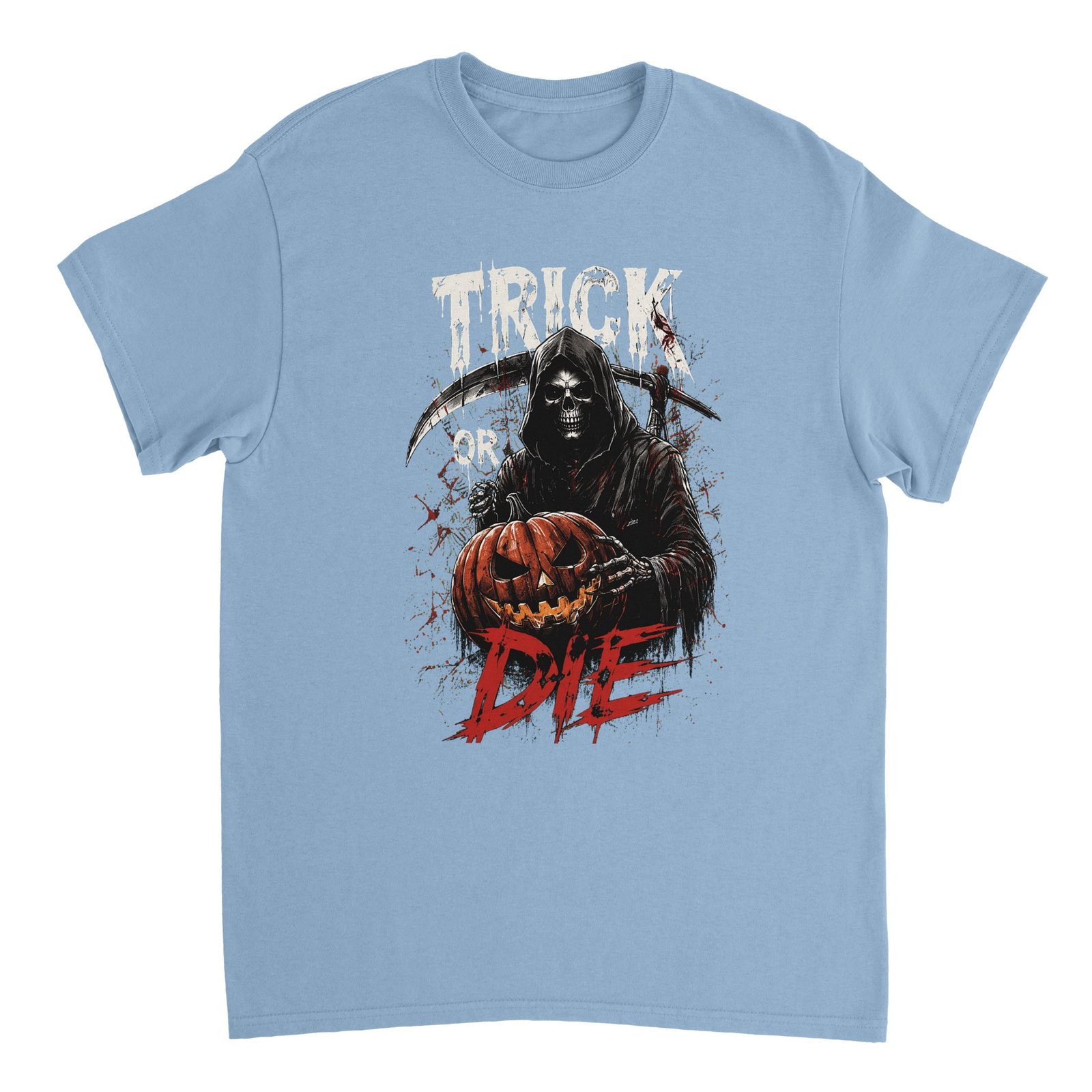 Grim Reaper Halloween T-Shirt – Trick or Die Horror Pumpkin Graphic Tee 2 b6d25272-07fb-4a68-90c4-724ff2471669