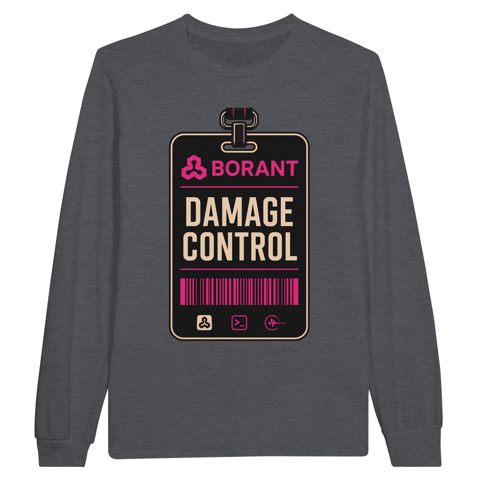 Damage Control Longsleeve – Dungeon Crawler Carl Badge Tee 12 b7e87b05-ca1c-40ba-a0fa-62d0c223a12e