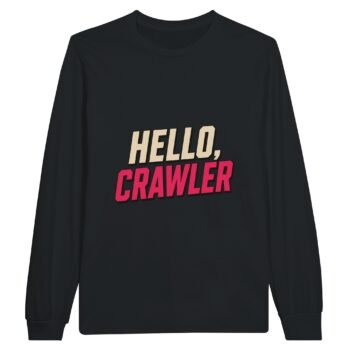 dungeon crawler carl greeting long sleeve hello crawler black