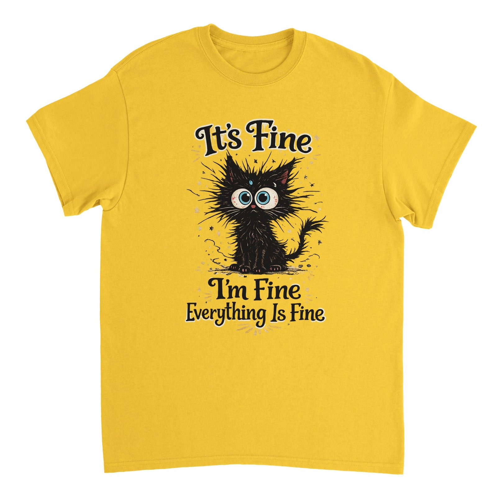 It’s Fine I’m Fine Everything Is Fine T-Shirt – Funny Anxious Black Cat Graphic Tee 13 bc2e554a-ced1-4479-aa5b-65f1f46de24c