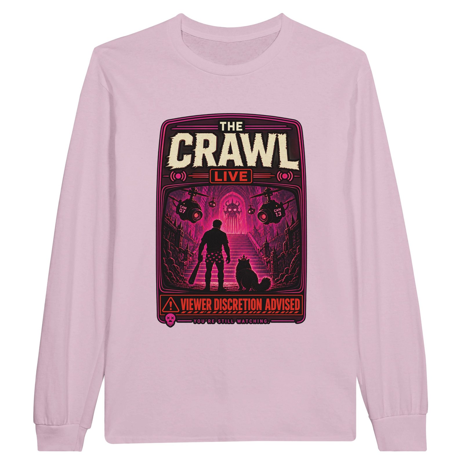 The Crawl Live Longsleeve – Dungeon Crawler Carl Fan Tee 8 c21be428-c0ea-4077-977b-cfecf7c3edcf