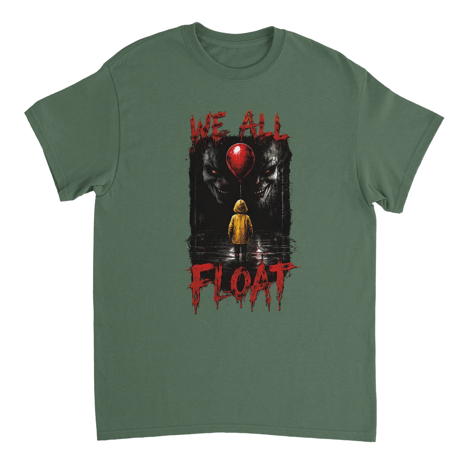 We All Float Halloween T-Shirt – Creepy Clown Horror Graphic Tee 3 c92ddbc4-f932-4af0-9d41-59cf852b9723