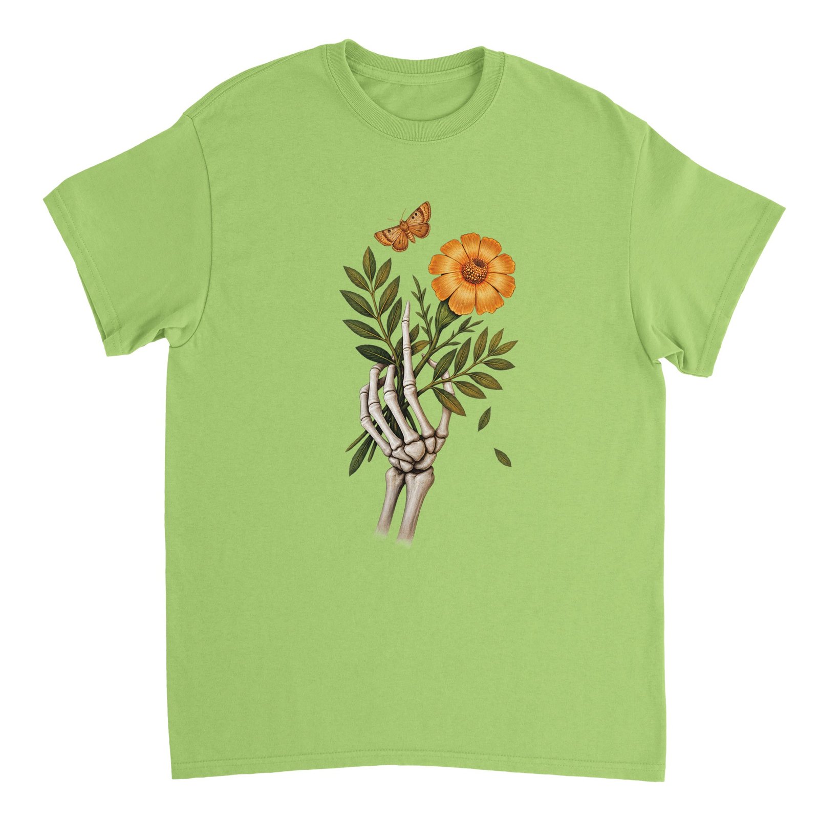 Skeleton Hand Flower T-Shirt – Gothic Floral Halloween Tee 4 cbf5628f-3096-447e-bfa4-7bee8c334afd