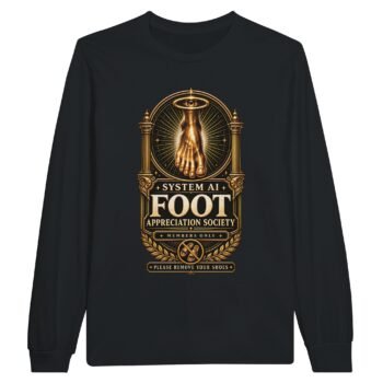 dungeon crawler carl foot society long sleeve shirt gold emblem black