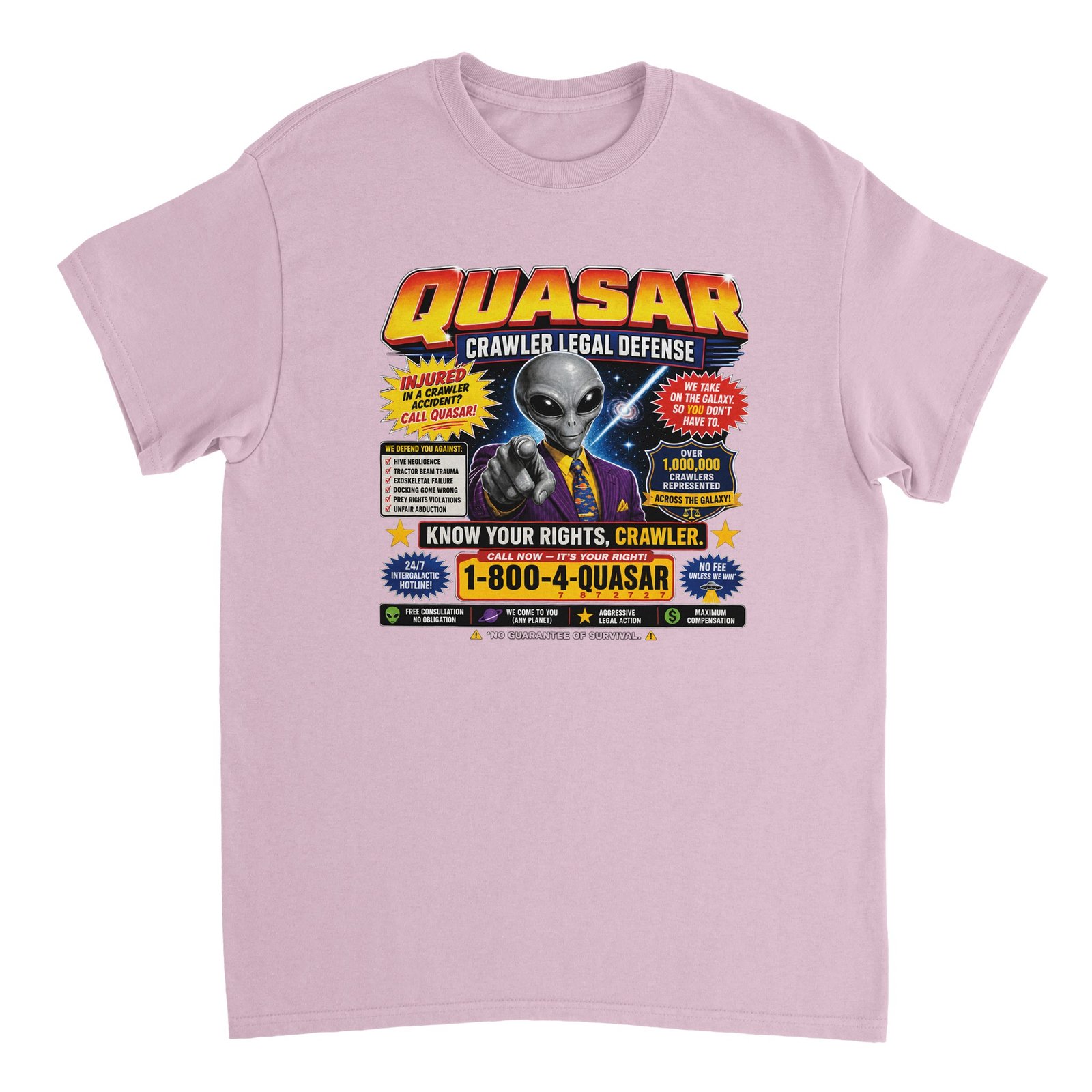 Quasar Crawler Legal Defense T-Shirt – Funny Alien Lawyer DCC Tee 8 d0299749-d184-4604-9b9d-5638c906ede5