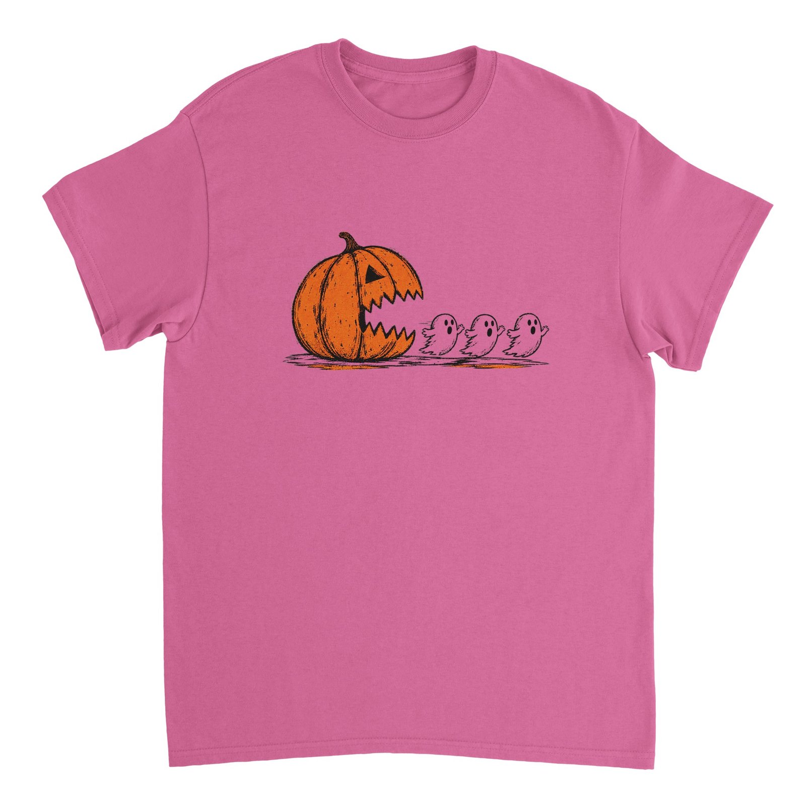 Pumpkin Chasing Ghosts Halloween T-Shirt – Retro Gamer Spooky Tee 8 d4af8552-8995-45e4-a24e-60d555b9d6f5