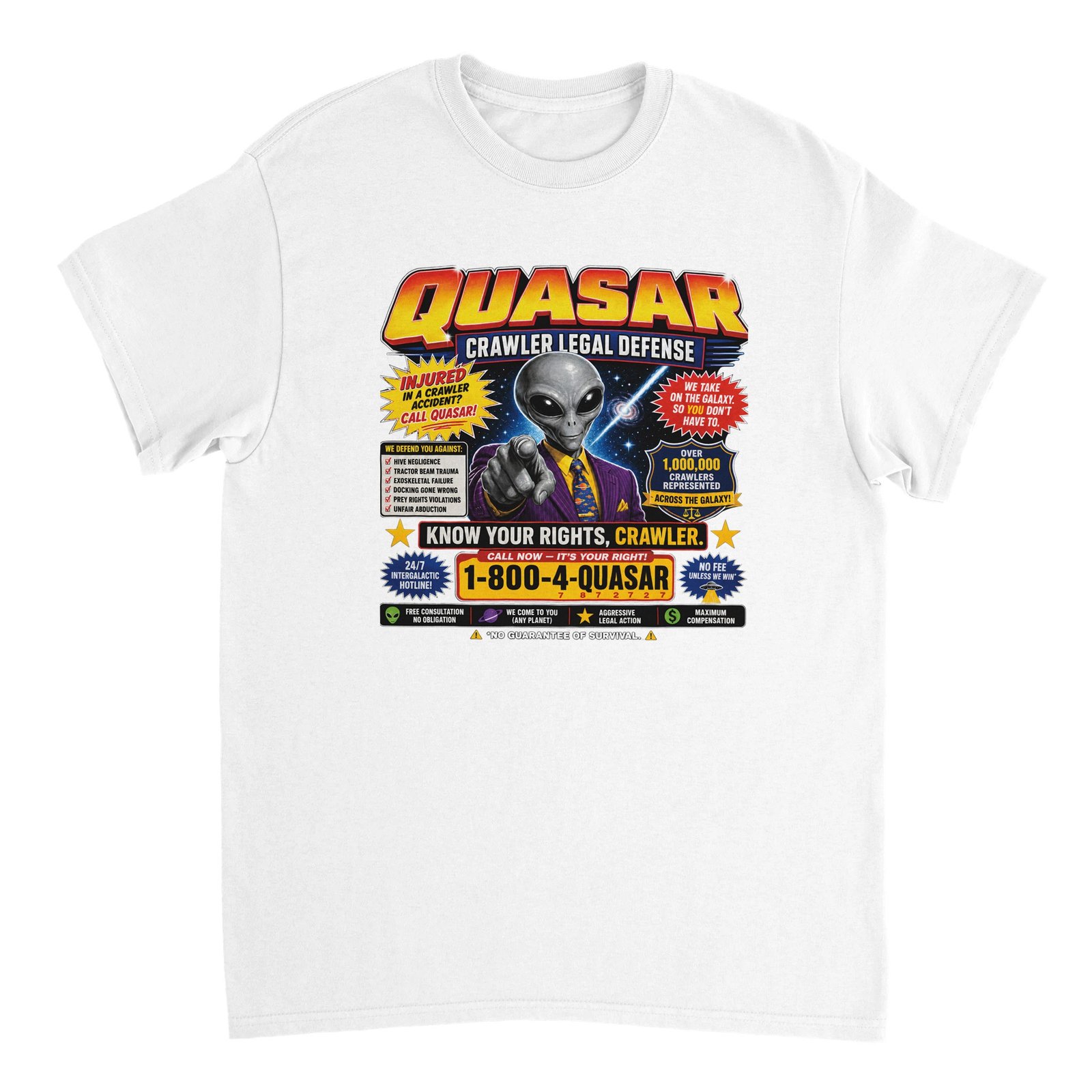 Quasar Crawler Legal Defense T-Shirt – Funny Alien Lawyer DCC Tee 2 d6544b77-55d8-429c-8117-53a9dccea4fc