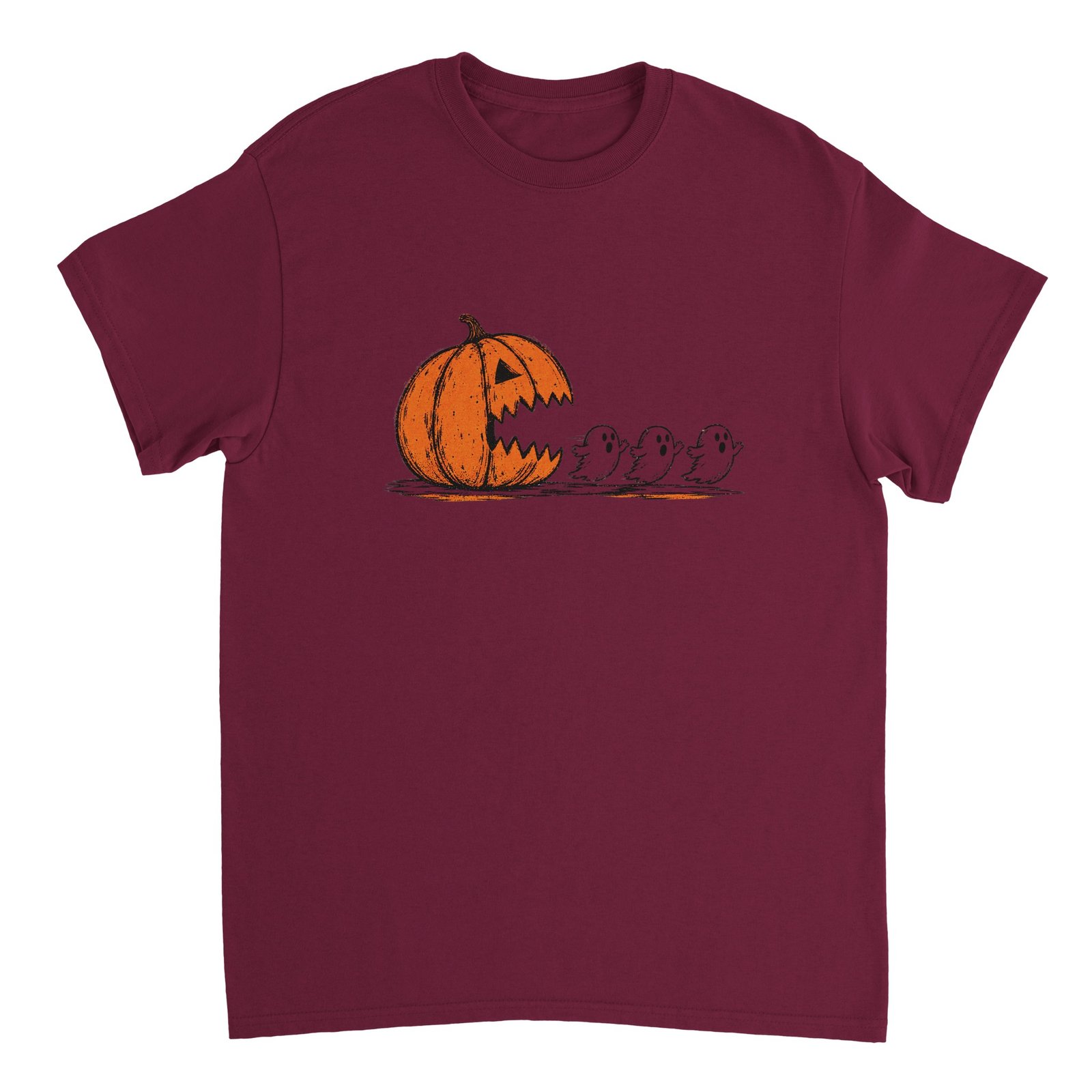 Pumpkin Chasing Ghosts Halloween T-Shirt – Retro Gamer Spooky Tee 11 da18be16-eb6a-424c-9d52-2601dc8aa5a6