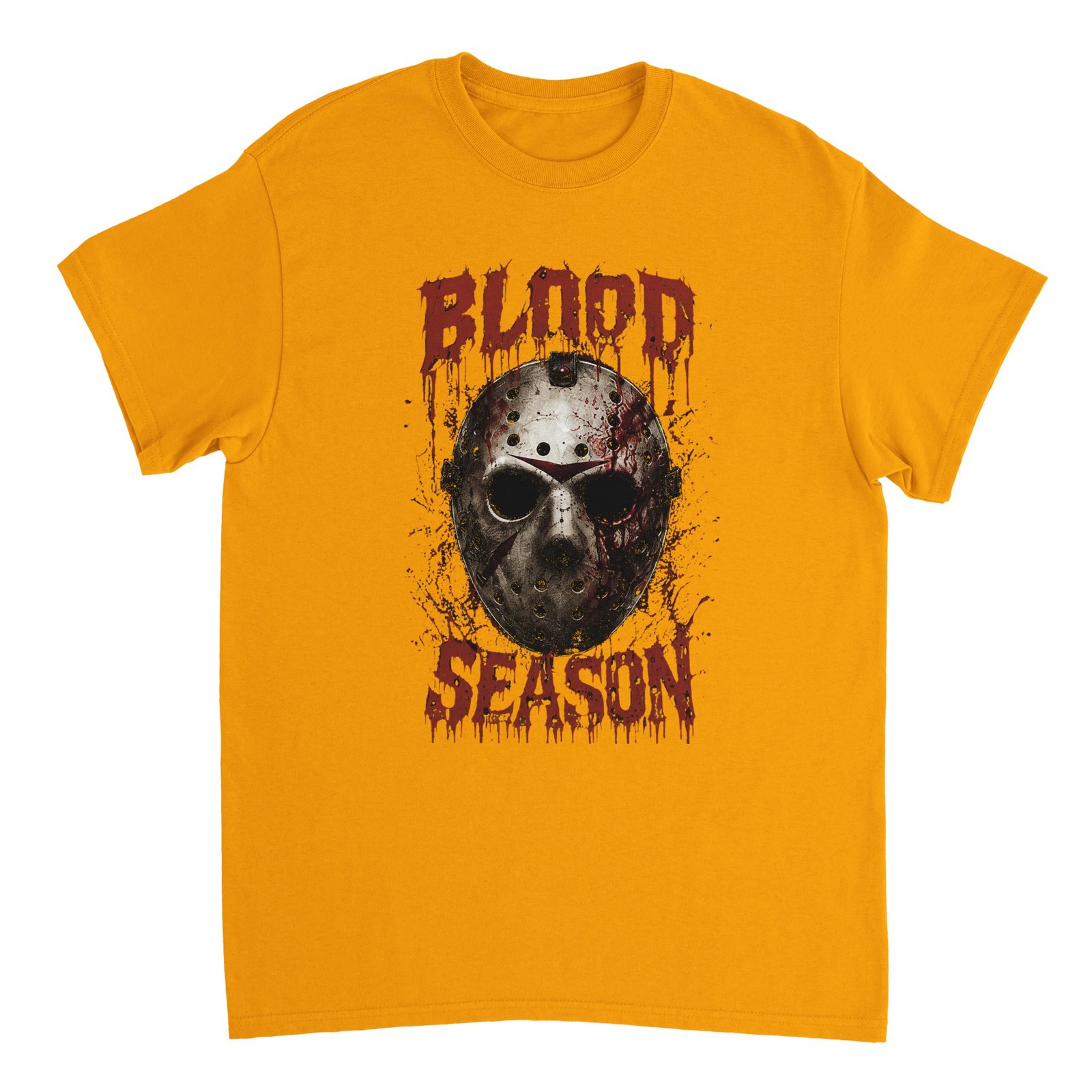 Blood Season Halloween T-Shirt – Bloody Slasher Mask Horror Graphic Tee 3 dc1f8c10-ac8e-4644-9d85-038e76c80a0b