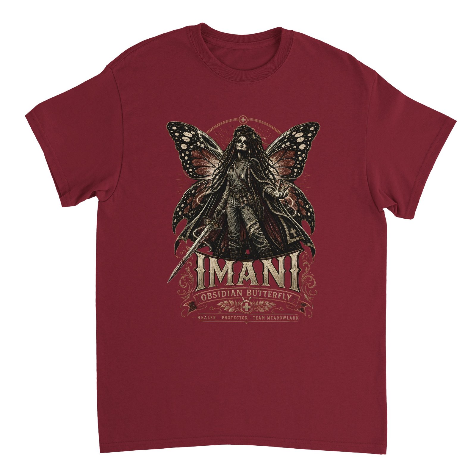 Obsidian Butterfly T-Shirt – Dungeon Crawler Carl Imani Tee 6 dungeon crawler carl imani t-shirt obsidian butterfly design