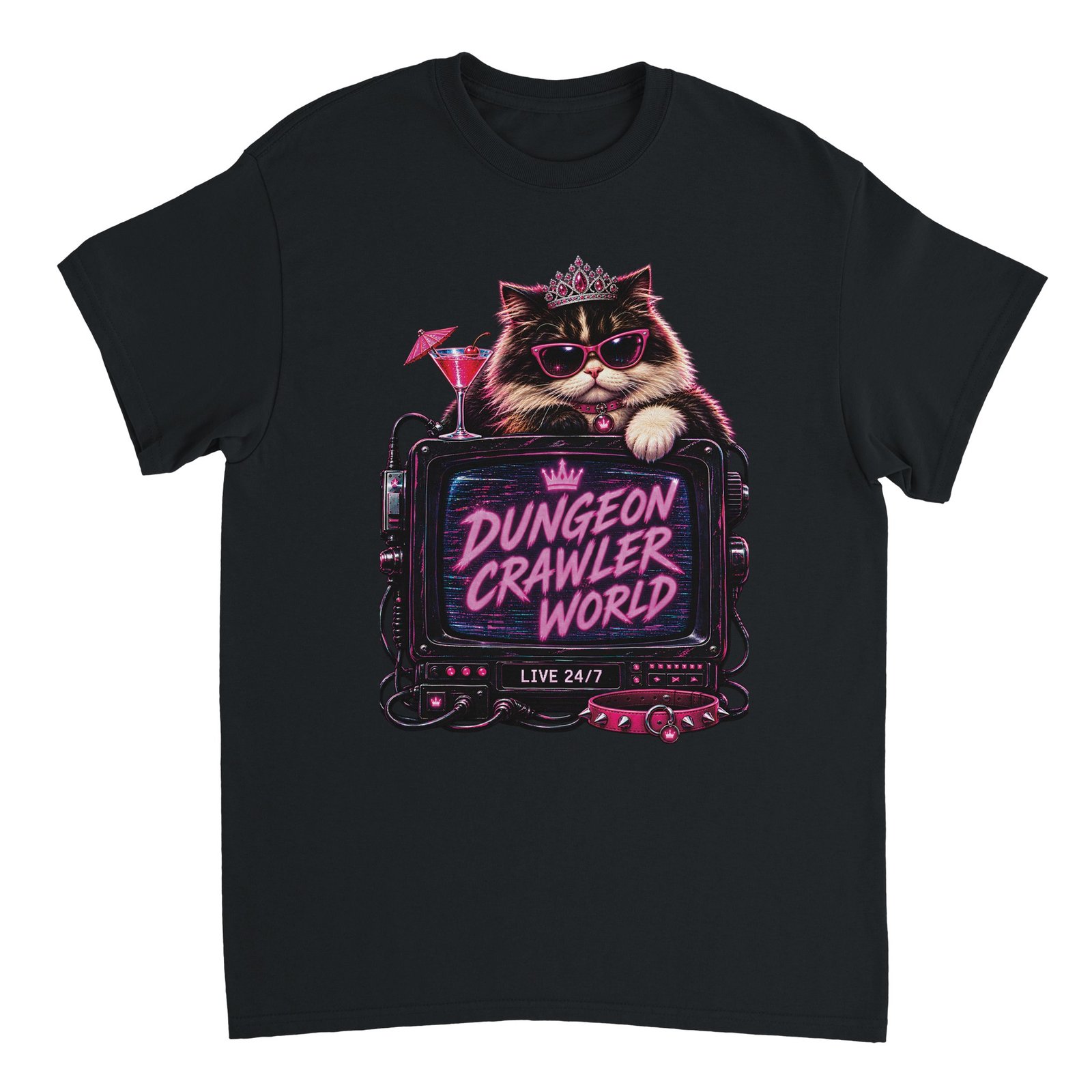 Dungeon Crawler World T-Shirt – Retro TV Cat Fan Tee 12 fd7f8c26-e4e9-4803-b7ea-b50c14ebf4fa