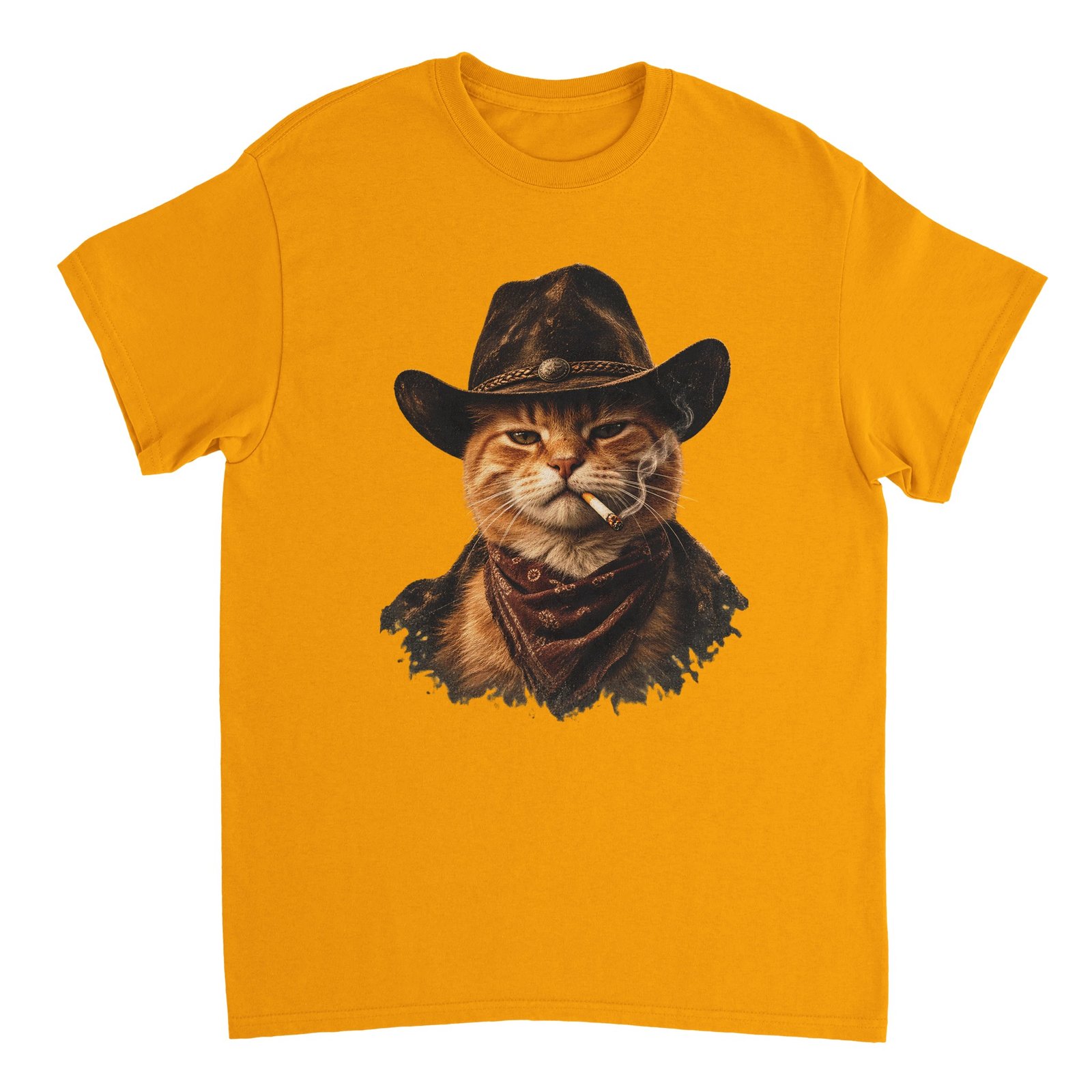 Outlaw Cat Unisex Tee – Funny Cowboy Cat Shirt 6 00a8abb5-fee1-4572-8ac5-cf57d5053626