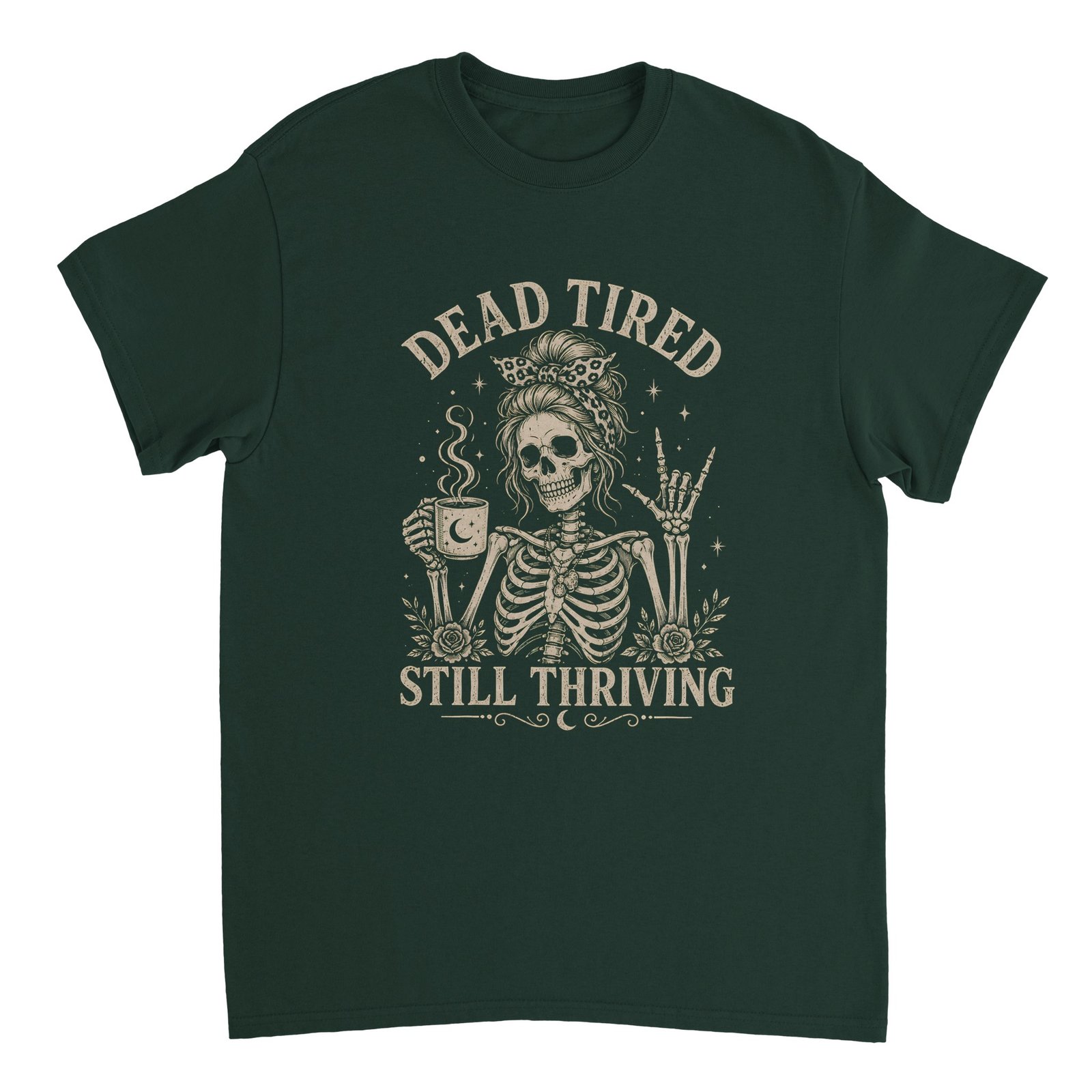 Dead Tired Shirt – Skeleton "Still Thriving" Graphic Tee 5 094427cf-8437-4d80-8db7-7a61763370f4