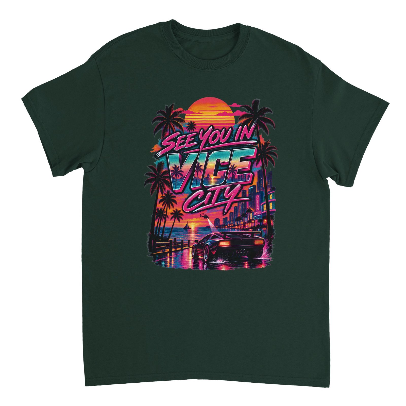 Vice City Drive Shirt – Neon Skyline & Sports Car Tee 6 0b165636-c87d-481d-96df-c7b31328f9c0