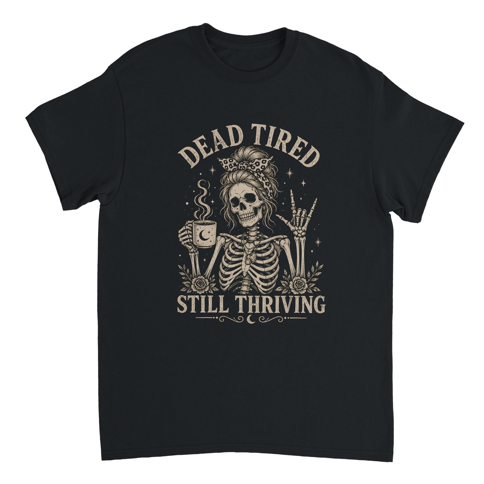 Dead Tired Shirt – Skeleton "Still Thriving" Graphic Tee 2 34828f8a-b1a4-4475-8771-c56db55b3fd4
