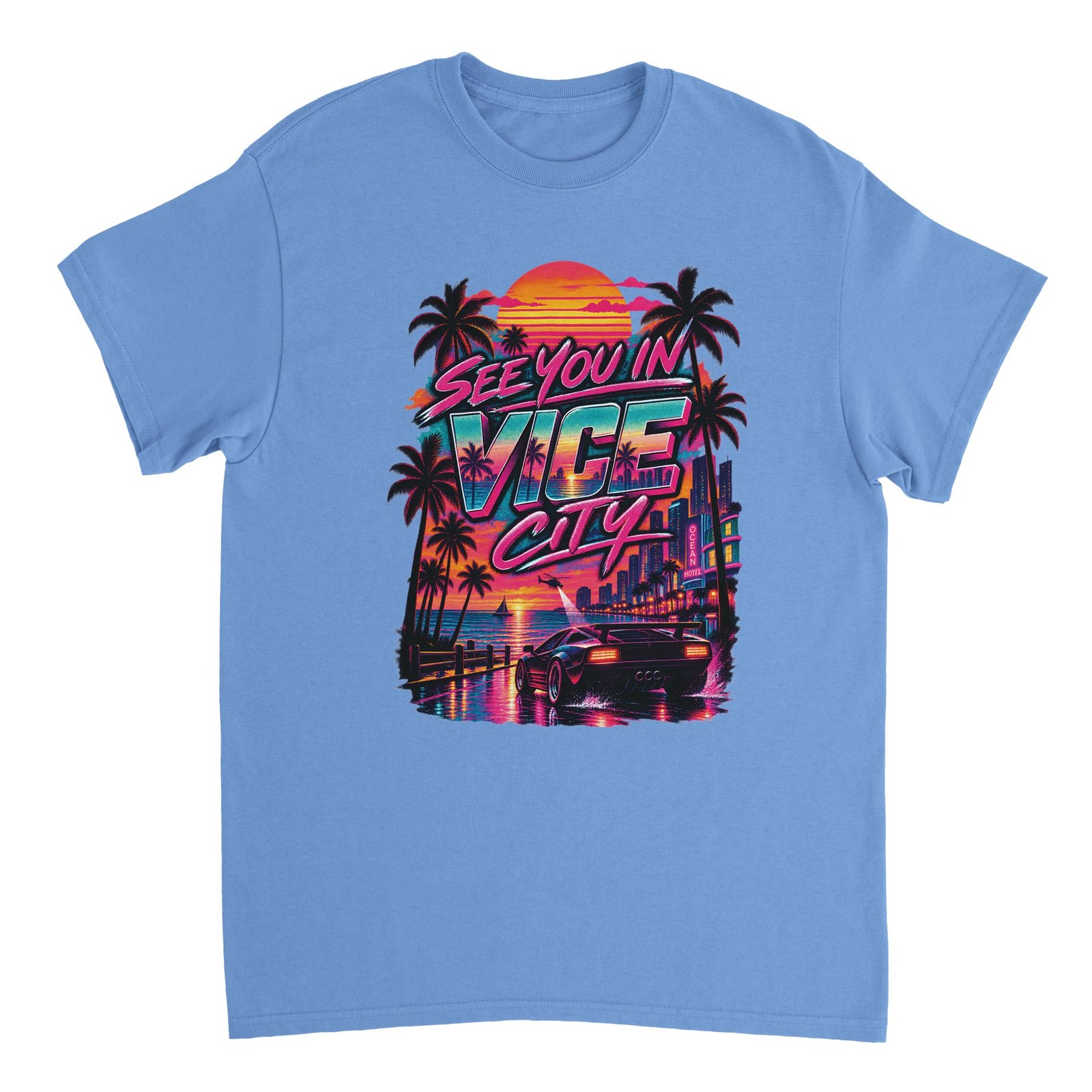 Vice City Drive Shirt – Neon Skyline & Sports Car Tee 2 4b645b57-fb99-43e4-8d63-86e56322e5a6
