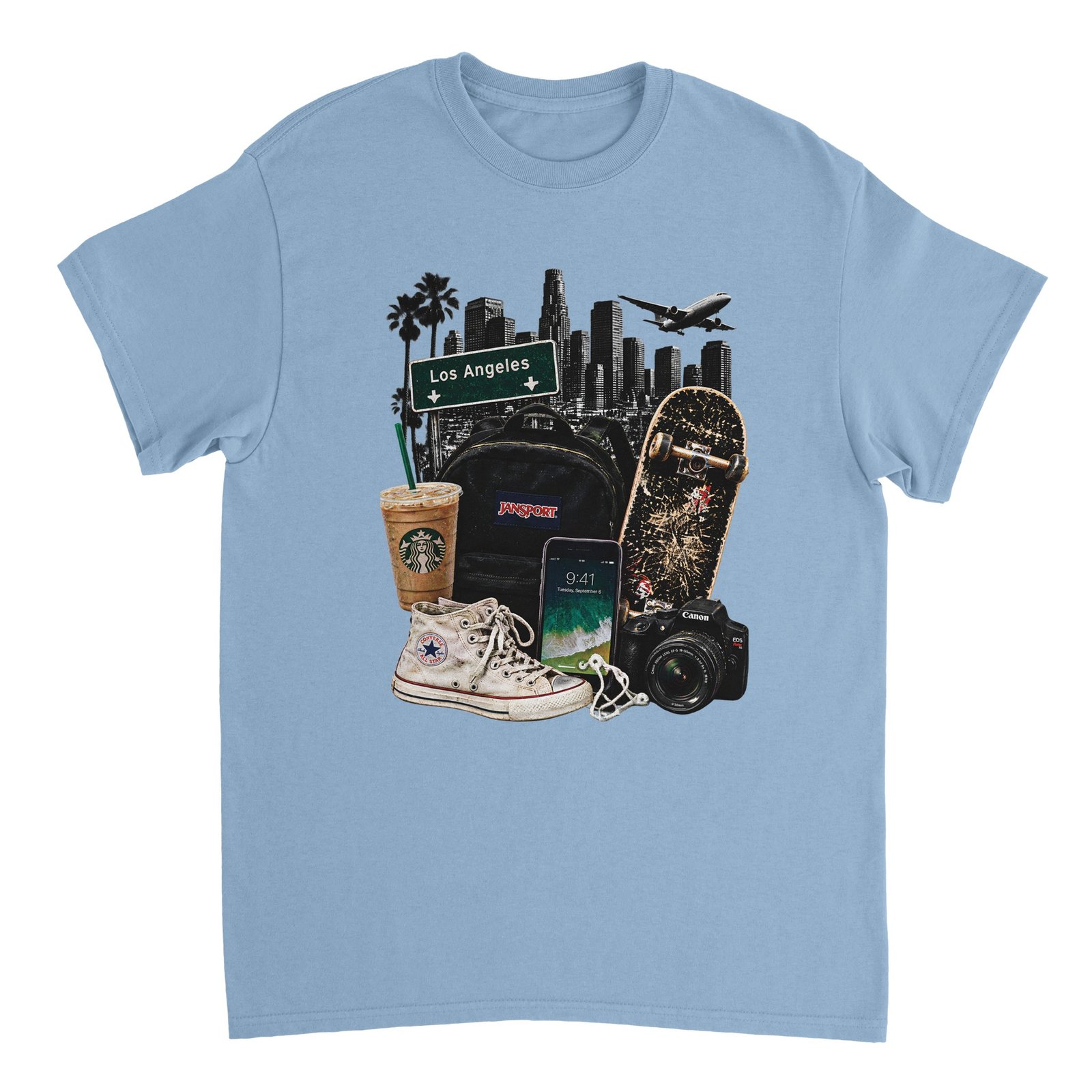 2016 Vibes Shirt – LA Nostalgia Collage Graphic Tee 4 4ee50c9b-d2b0-42bc-b1dd-49688b07e17c