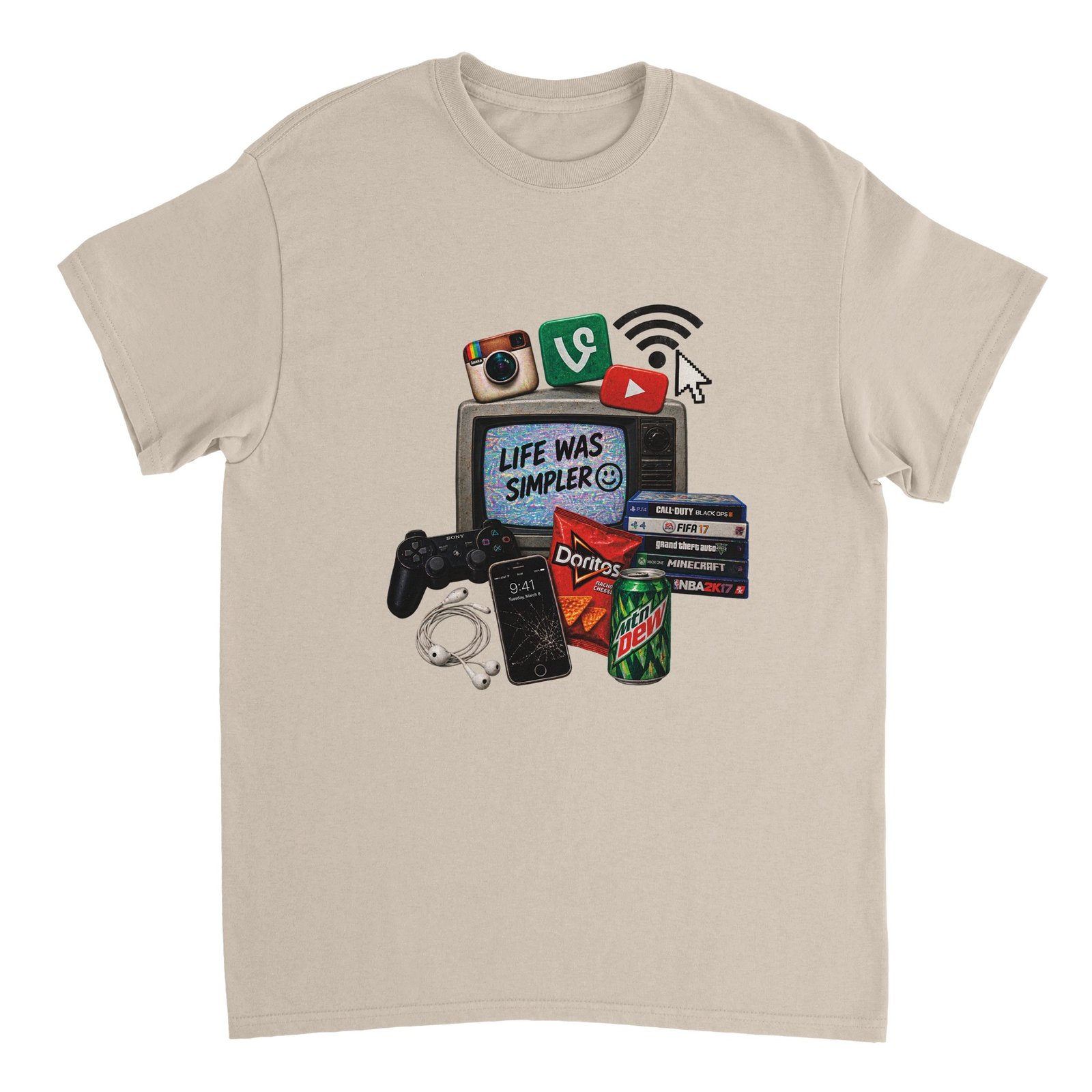 Life Was Simpler Shirt – 2016 Nostalgia Collage Tee 8 5d465bf8-c0af-4867-8579-13f9d3611331