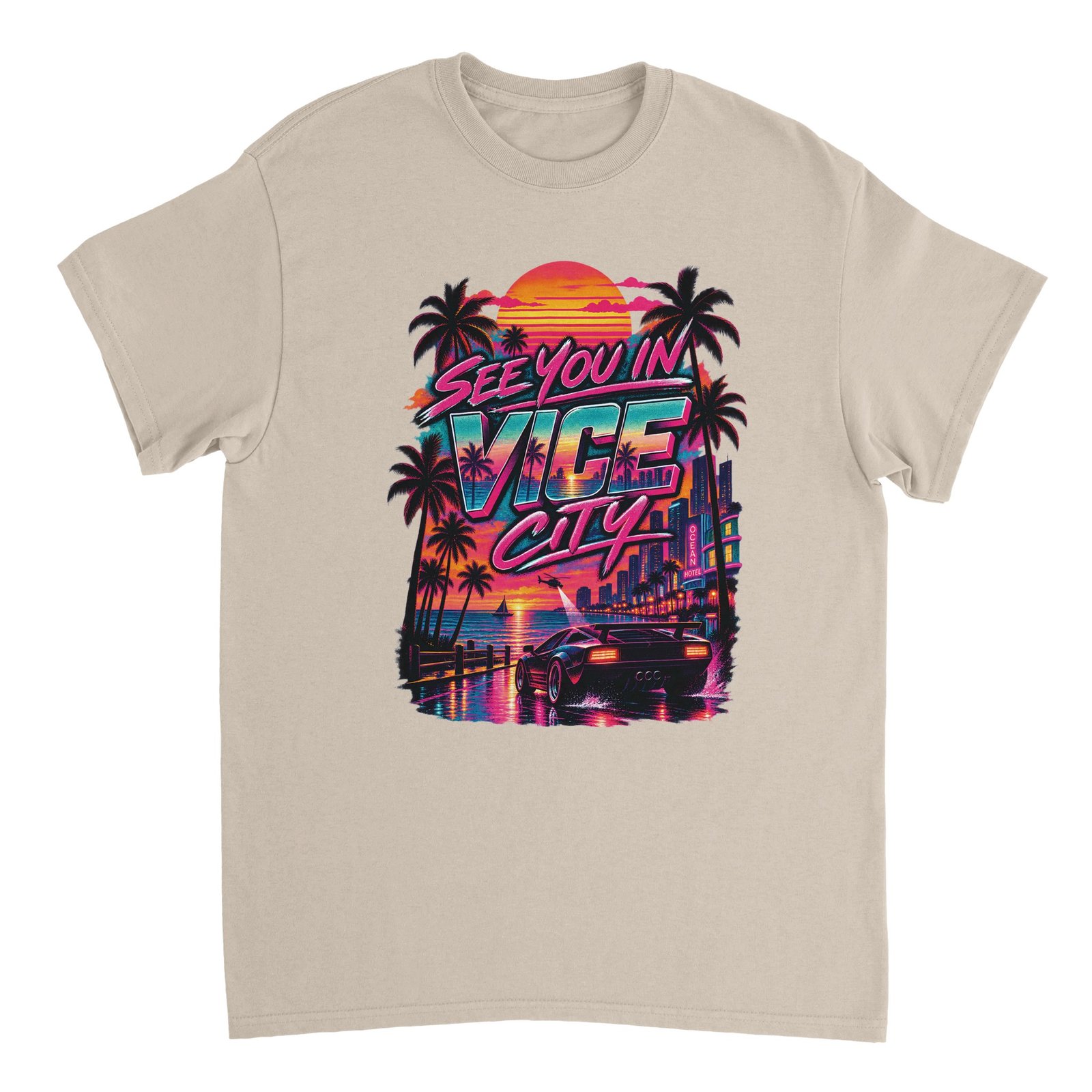 Vice City Drive Shirt – Neon Skyline & Sports Car Tee 11 6fc9342d-22c8-4190-a951-cb4967646ceb
