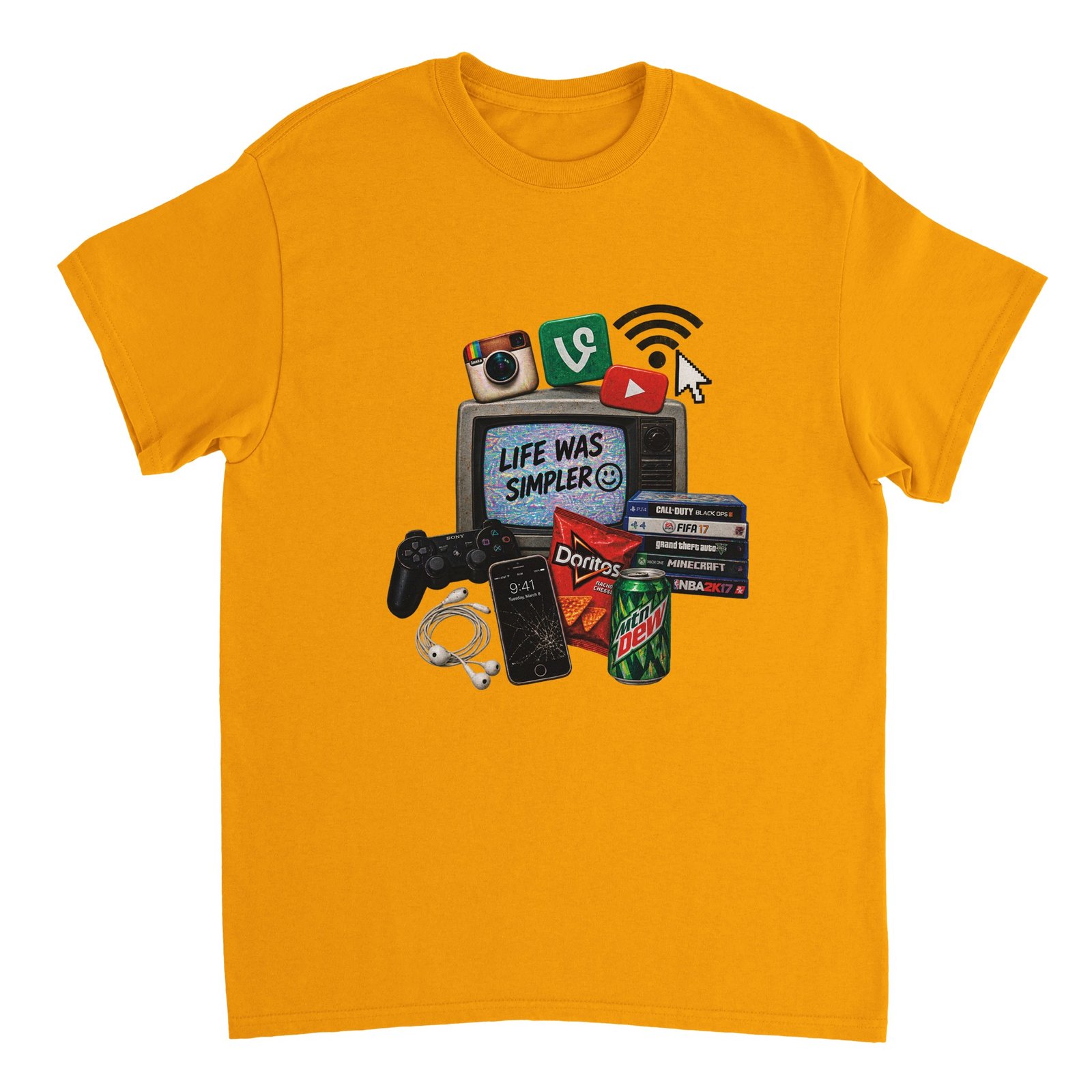 Life Was Simpler Shirt – 2016 Nostalgia Collage Tee 9 74dc13a1-34ca-4328-9506-20afc1830c8a
