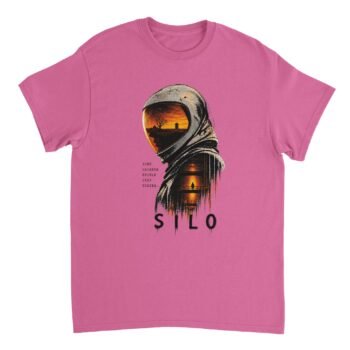 Silo Buried Shirt design featuring a layered astronaut helmet visor with "some secrets should stay buried" text