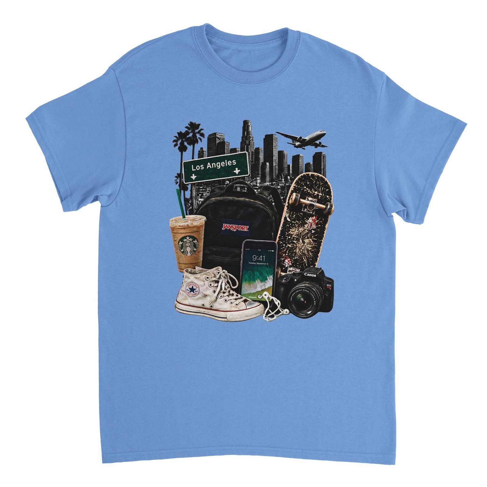 2016 Vibes Shirt – LA Nostalgia Collage Graphic Tee 7 90b349be-18e3-4179-8634-7fb87ced5875