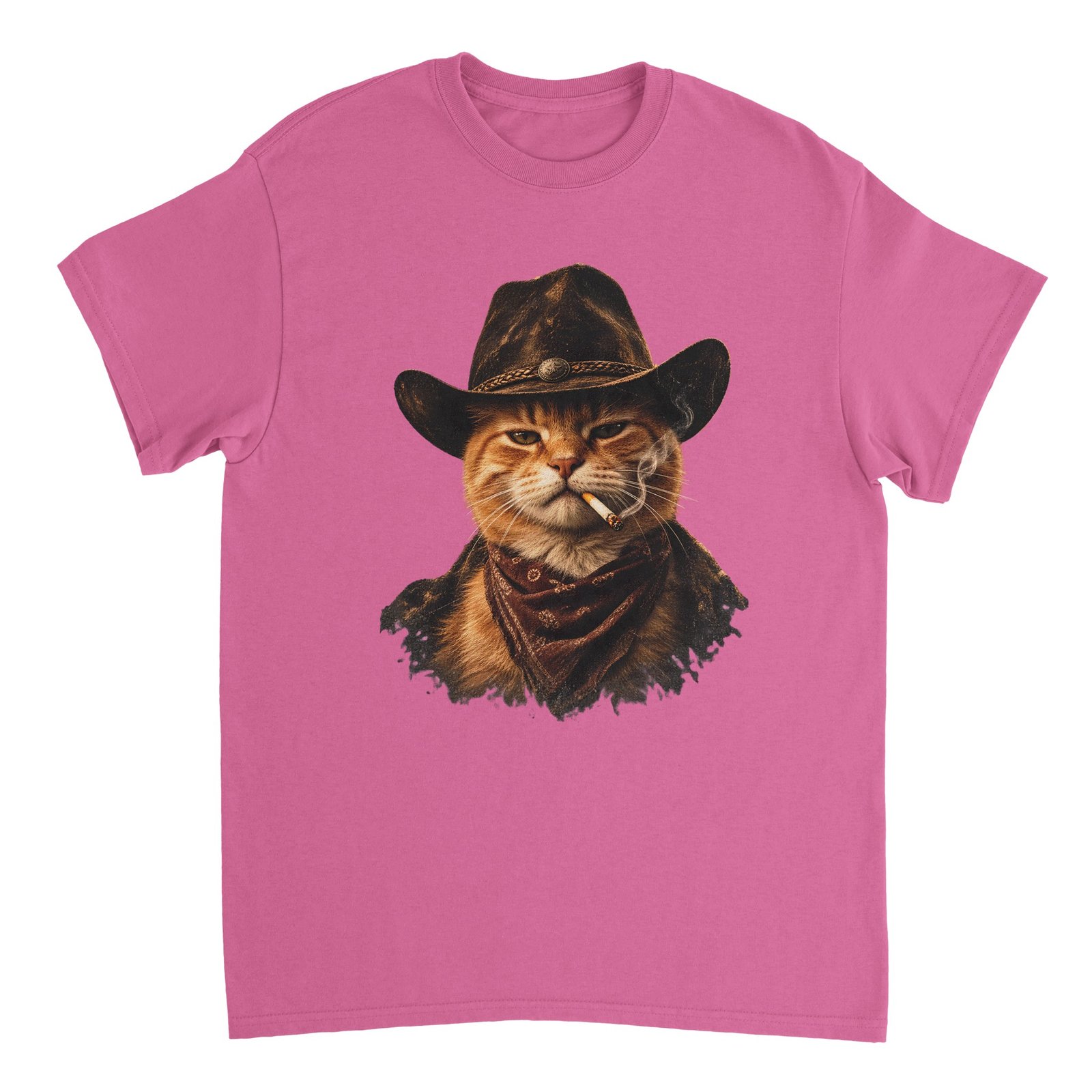 Outlaw Cat Unisex Tee – Funny Cowboy Cat Shirt 2 afbc29bb-2615-47f3-8e3c-6fcdf64eb76f