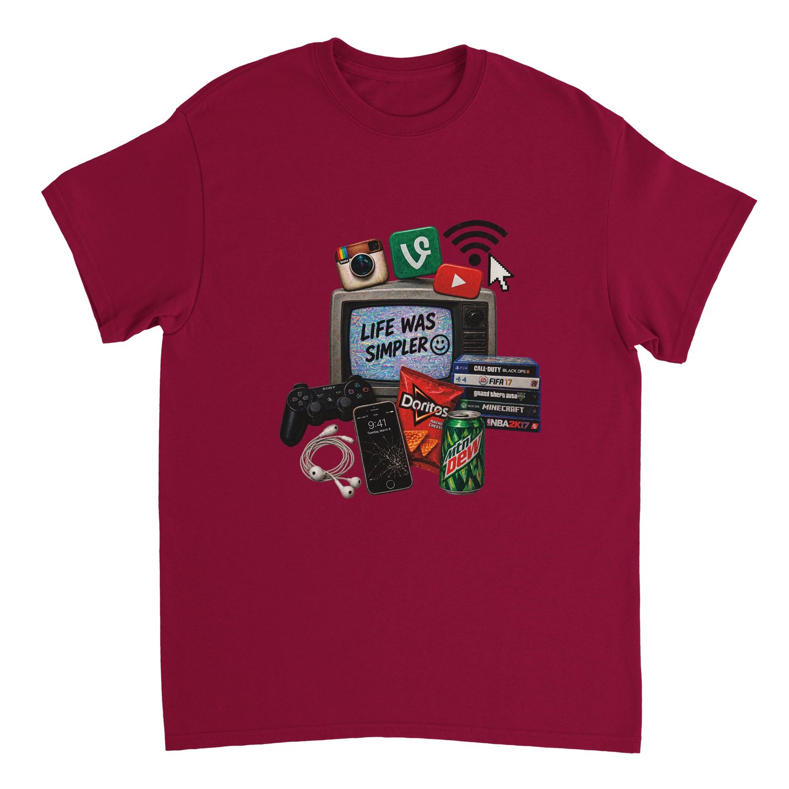 Life Was Simpler Shirt – 2016 Nostalgia Collage Tee 10 d82814dc-be0d-4860-bdaf-39320ae86d85