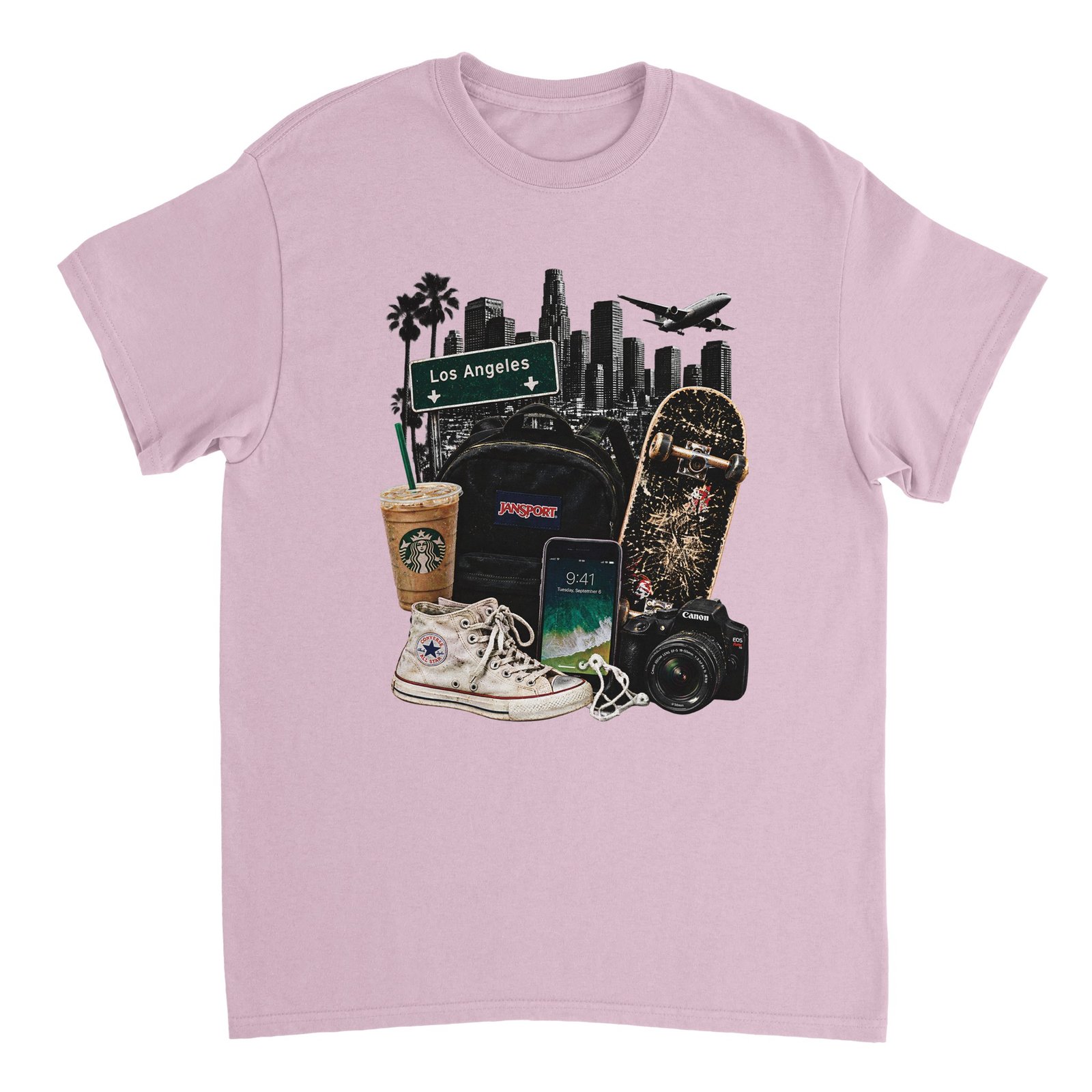 2016 Vibes Shirt – LA Nostalgia Collage Graphic Tee 2 dab2859c-c798-4c5d-badc-de72eb8c182e