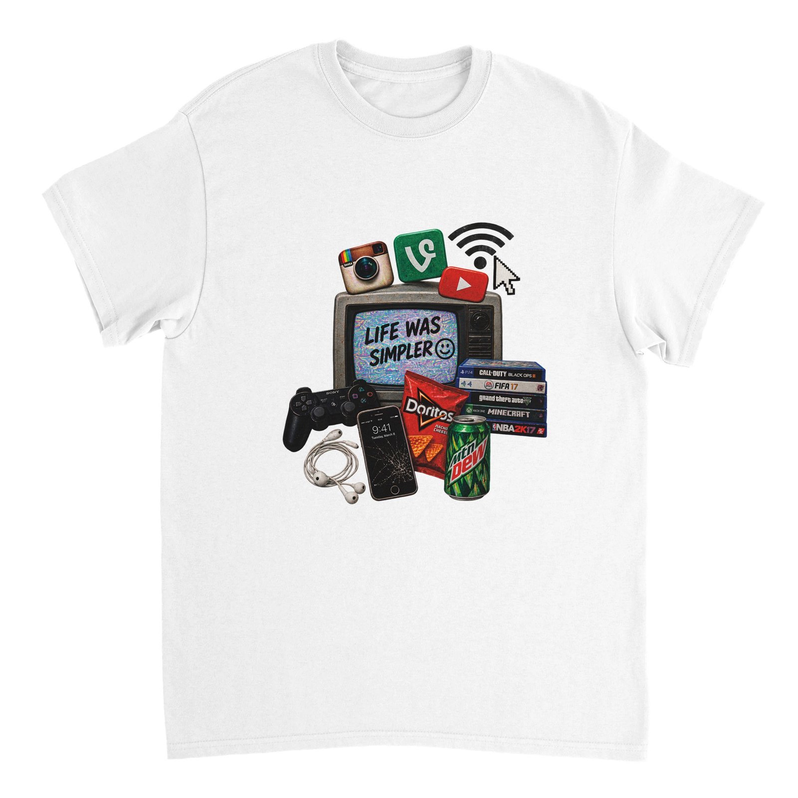 Life Was Simpler Shirt – 2016 Nostalgia Collage Tee 2 db917da3-751f-4bd7-9fa0-4747fce17f94