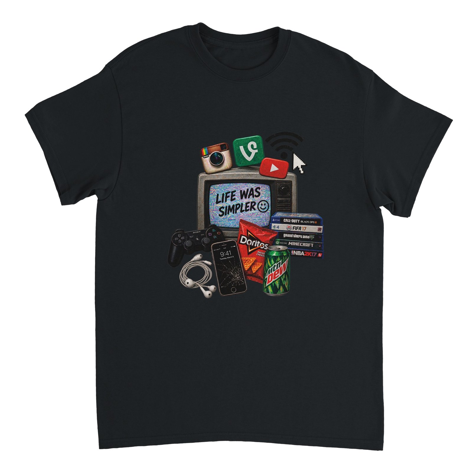 Life Was Simpler Shirt – 2016 Nostalgia Collage Tee 4 e172a052-48a5-4968-9c20-7294a6b7998c