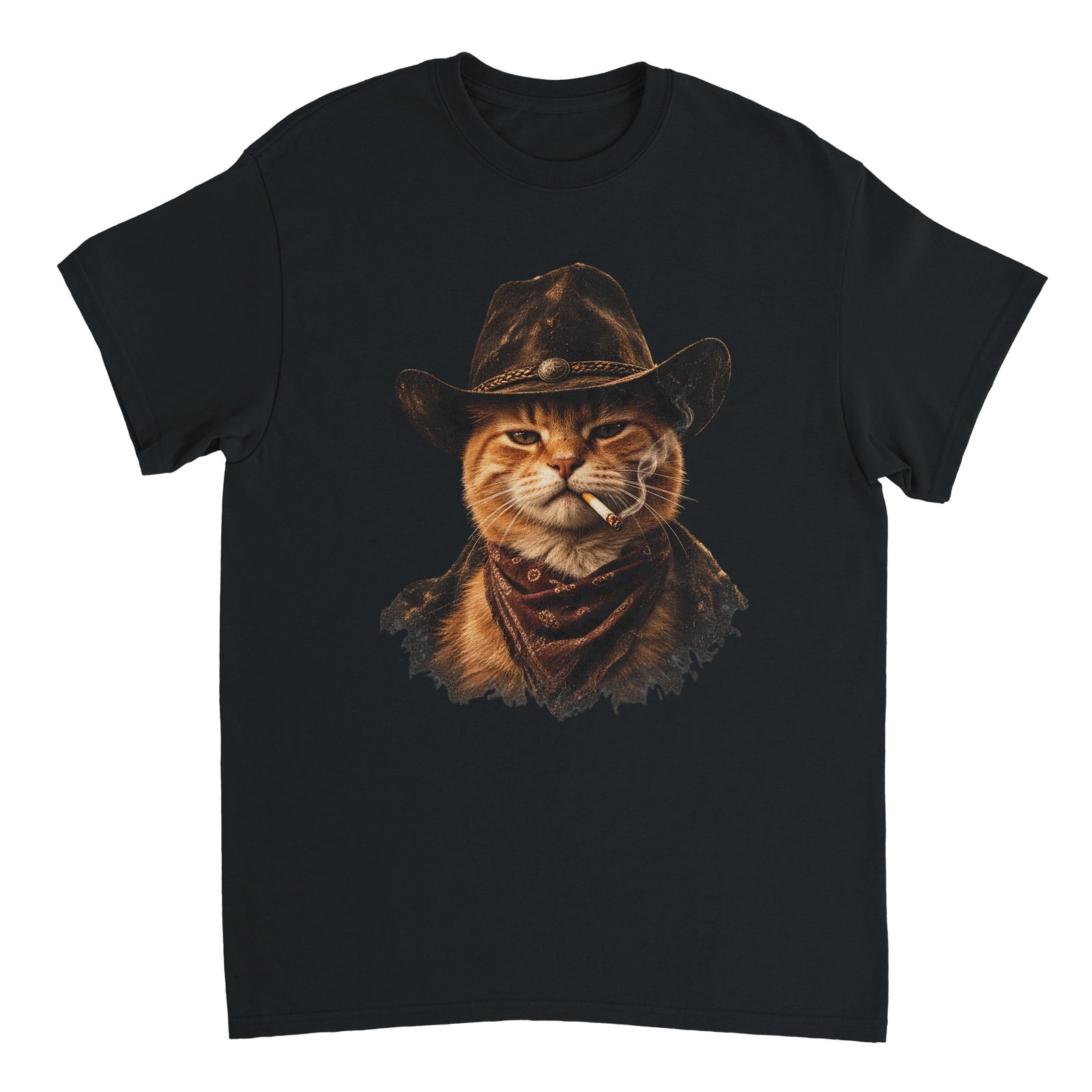 Outlaw Cat Unisex Tee – Funny Cowboy Cat Shirt 9 ef9646ca-8a3b-4243-b470-0dbeadb61e05