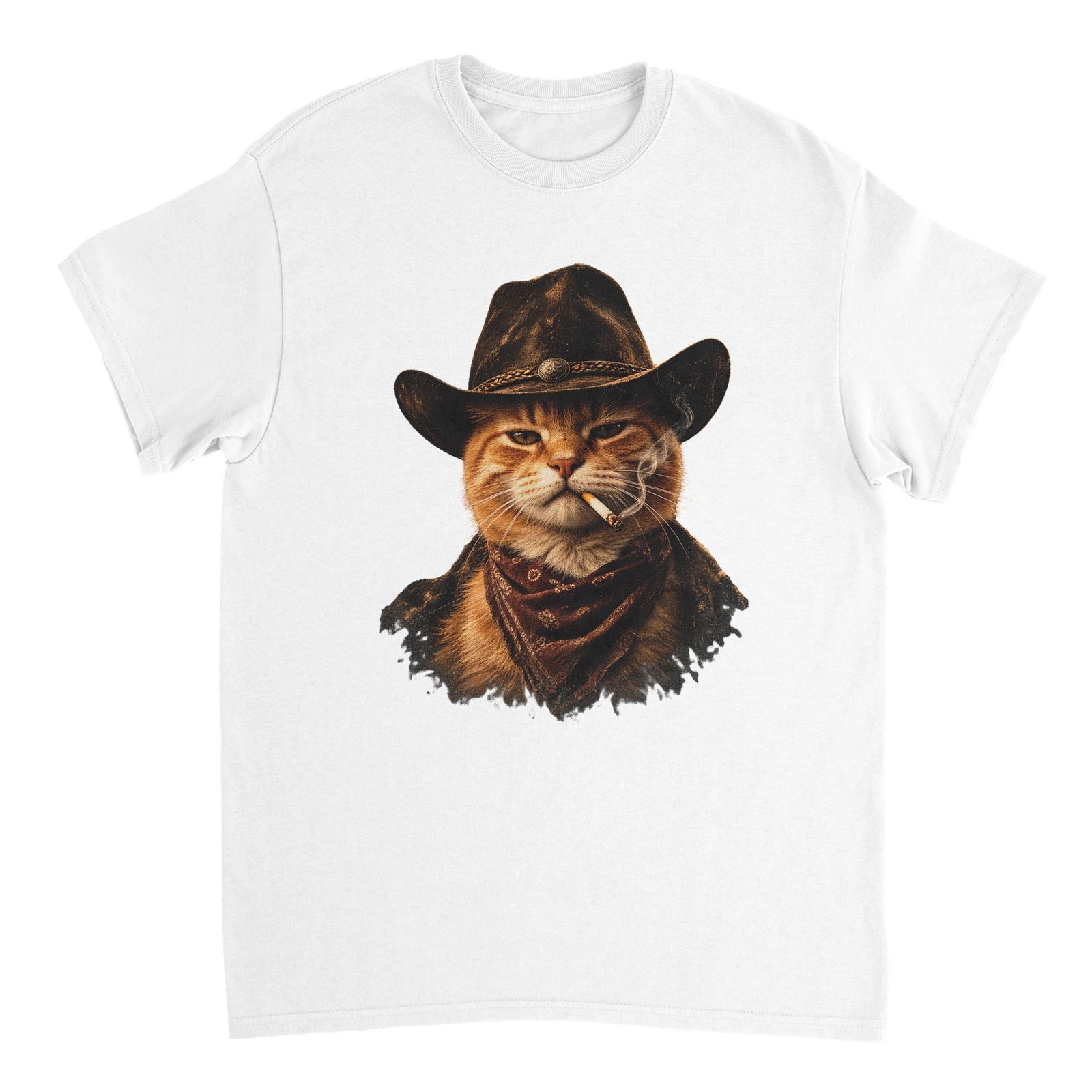Outlaw Cat Unisex Tee – Funny Cowboy Cat Shirt 7 f5603adf-0af7-46ed-8451-0781b4f1fd75