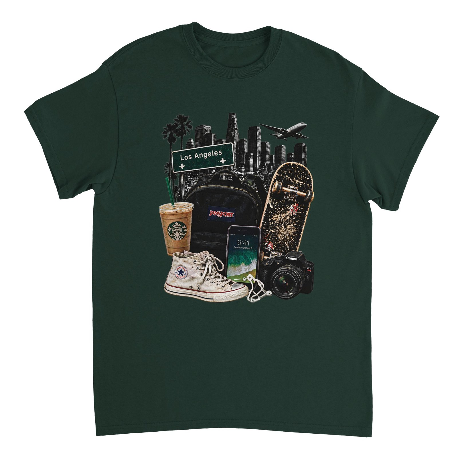 2016 Vibes Shirt – LA Nostalgia Collage Graphic Tee 11 f5d6fa5c-3c20-44e9-ae41-c9103d57ea26