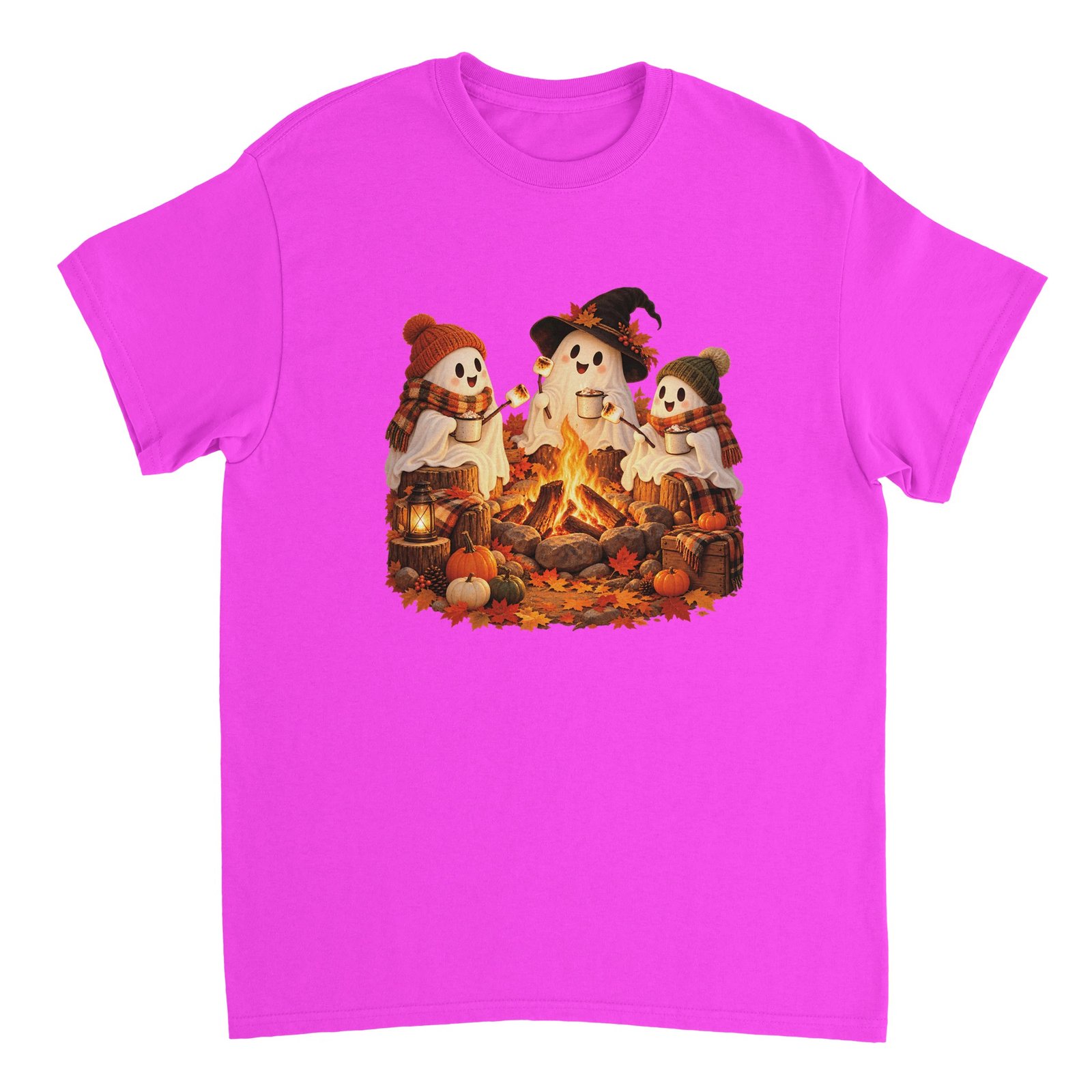 Ghost Campfire Halloween Shirt – Cute Ghosts Roasting Marshmallows Fall T-Shirt 14 029aabf6-bd82-4ef8-99ac-d01bc662a1ab
