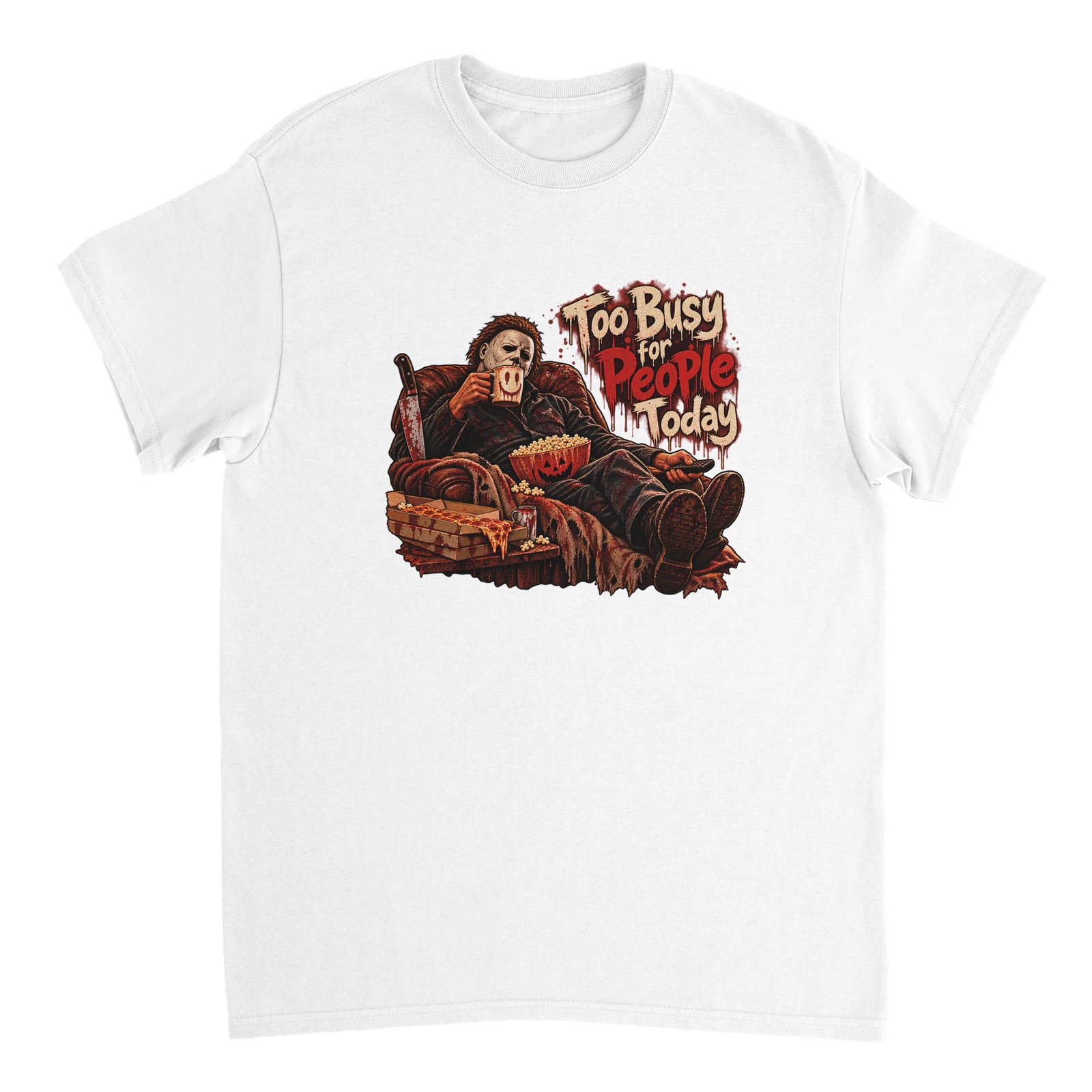 Halloween Slasher Shirt | Funny Too Busy for People Today Heavyweight Tee 4 0a91dea8-ff47-464c-ac30-57da03ca276d