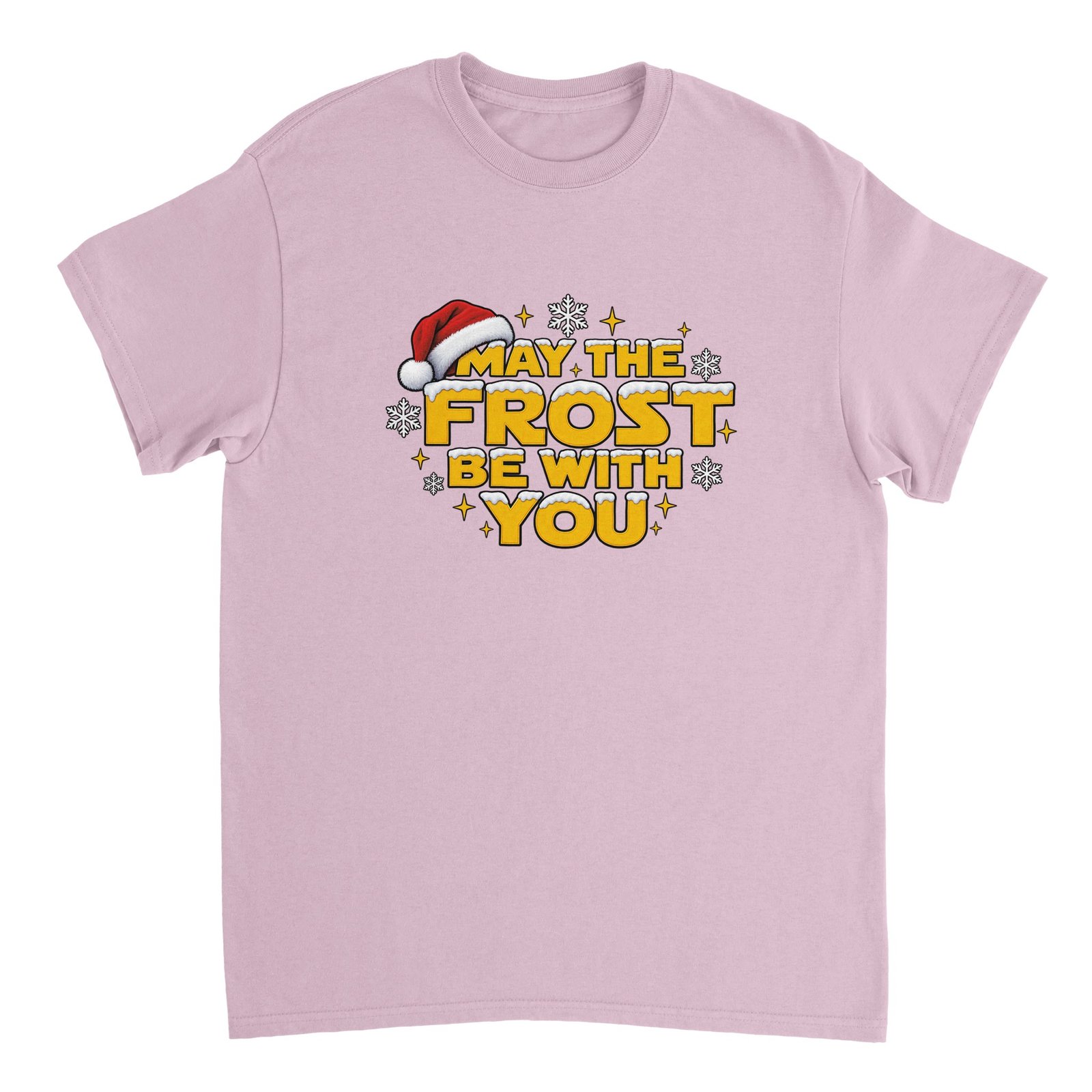 May the Frost Be With You Christmas Shirt - Snowy Gold Lettering Heavyweight Unisex Tee 2 15b91a25-ecbf-4a4b-838b-9a1b4f51d92a