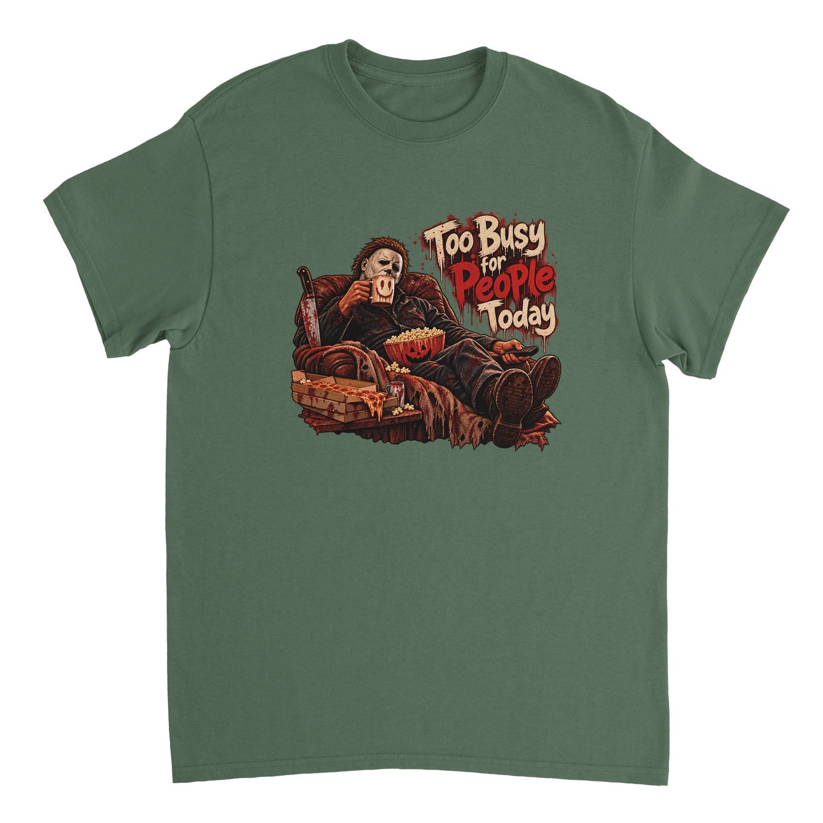 Halloween Slasher Shirt | Funny Too Busy for People Today Heavyweight Tee 13 1cf2a764-48c3-420e-b8d0-1f2a7241bda4