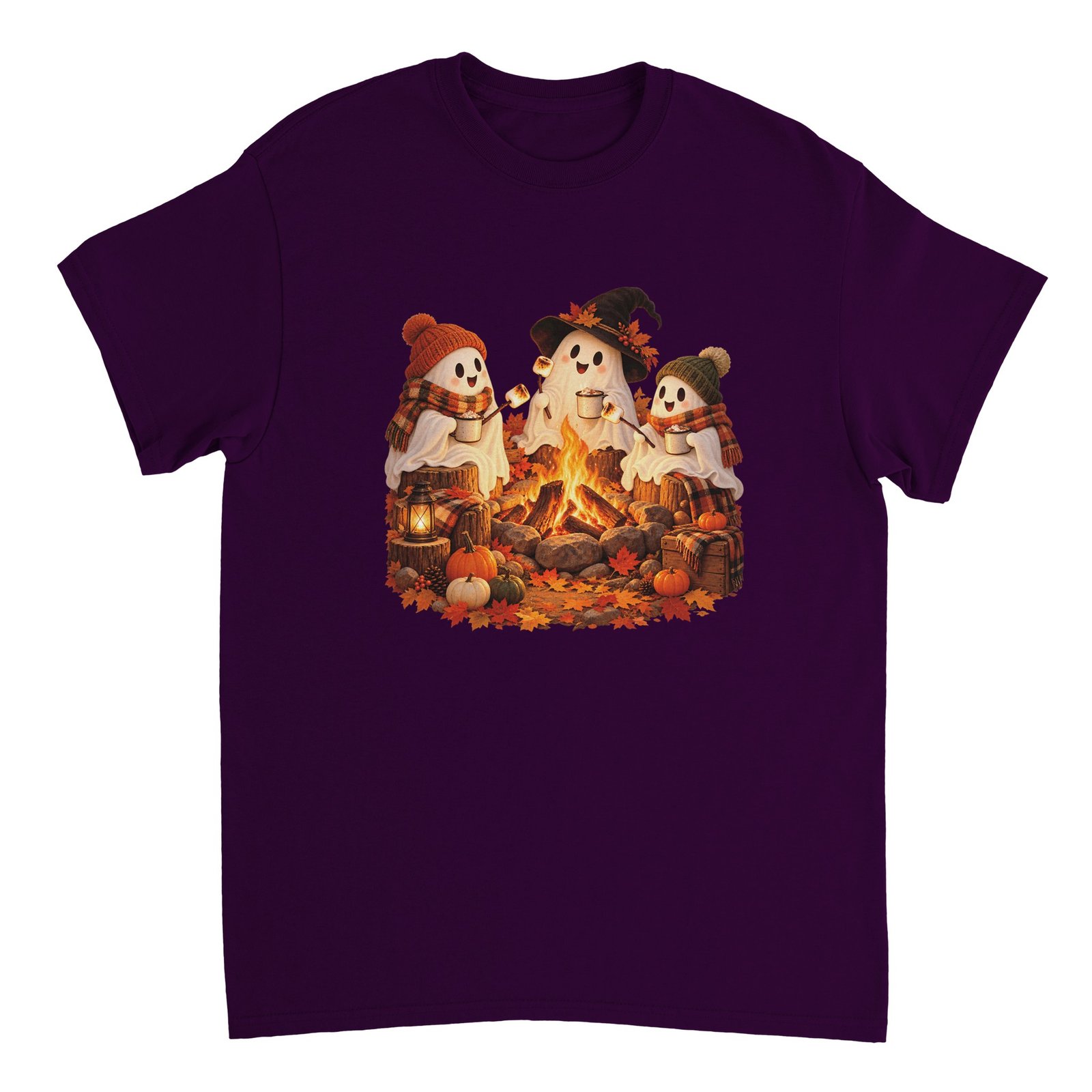 Ghost Campfire Halloween Shirt – Cute Ghosts Roasting Marshmallows Fall T-Shirt 6 1e057234-ff3d-4e68-8840-a60a2f0955ef