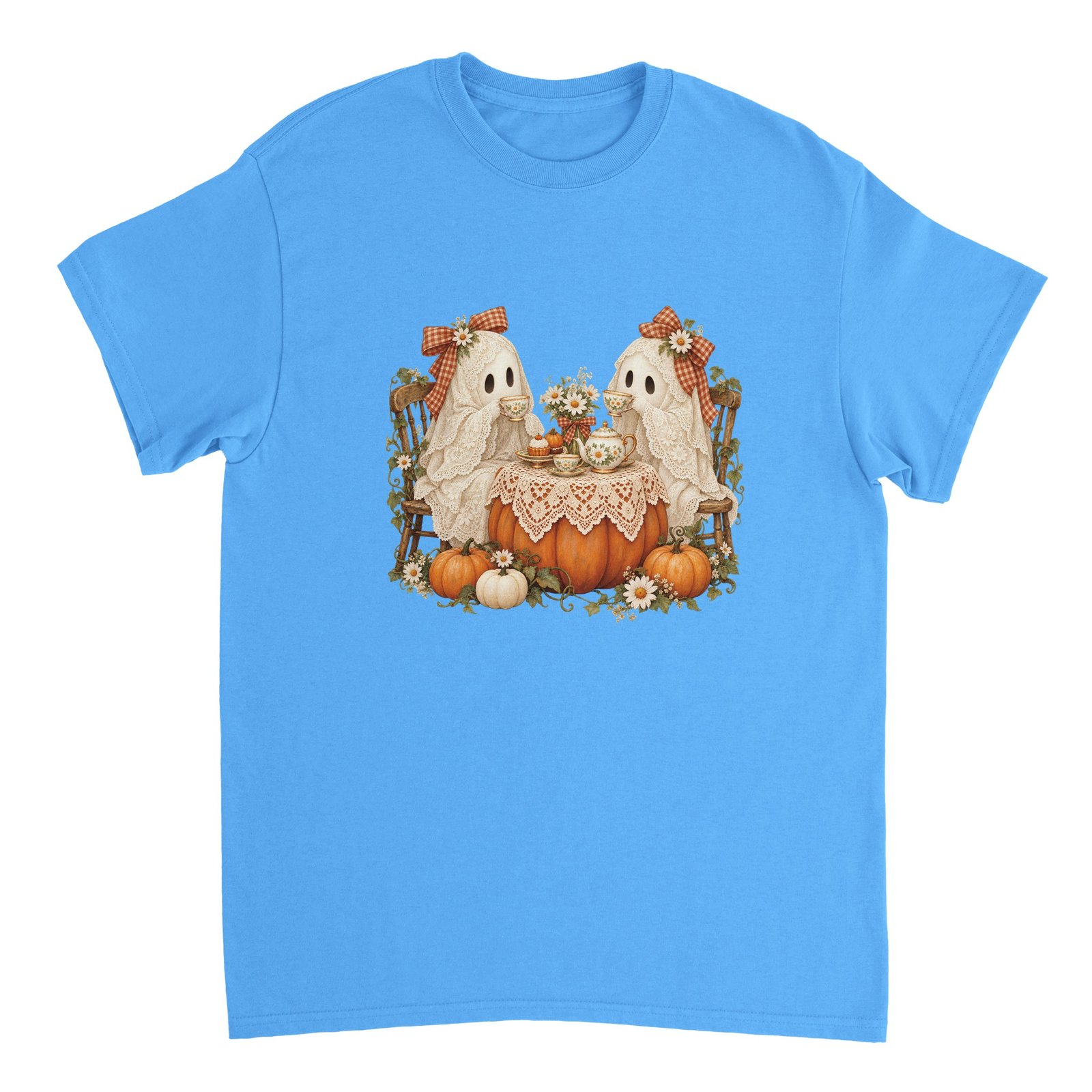 Pumpkin Ghost Tea Party Shirt – Cute Cottagecore Halloween Ghosts T-Shirt 2 21732cb2-1e92-4691-8df9-30620312464d