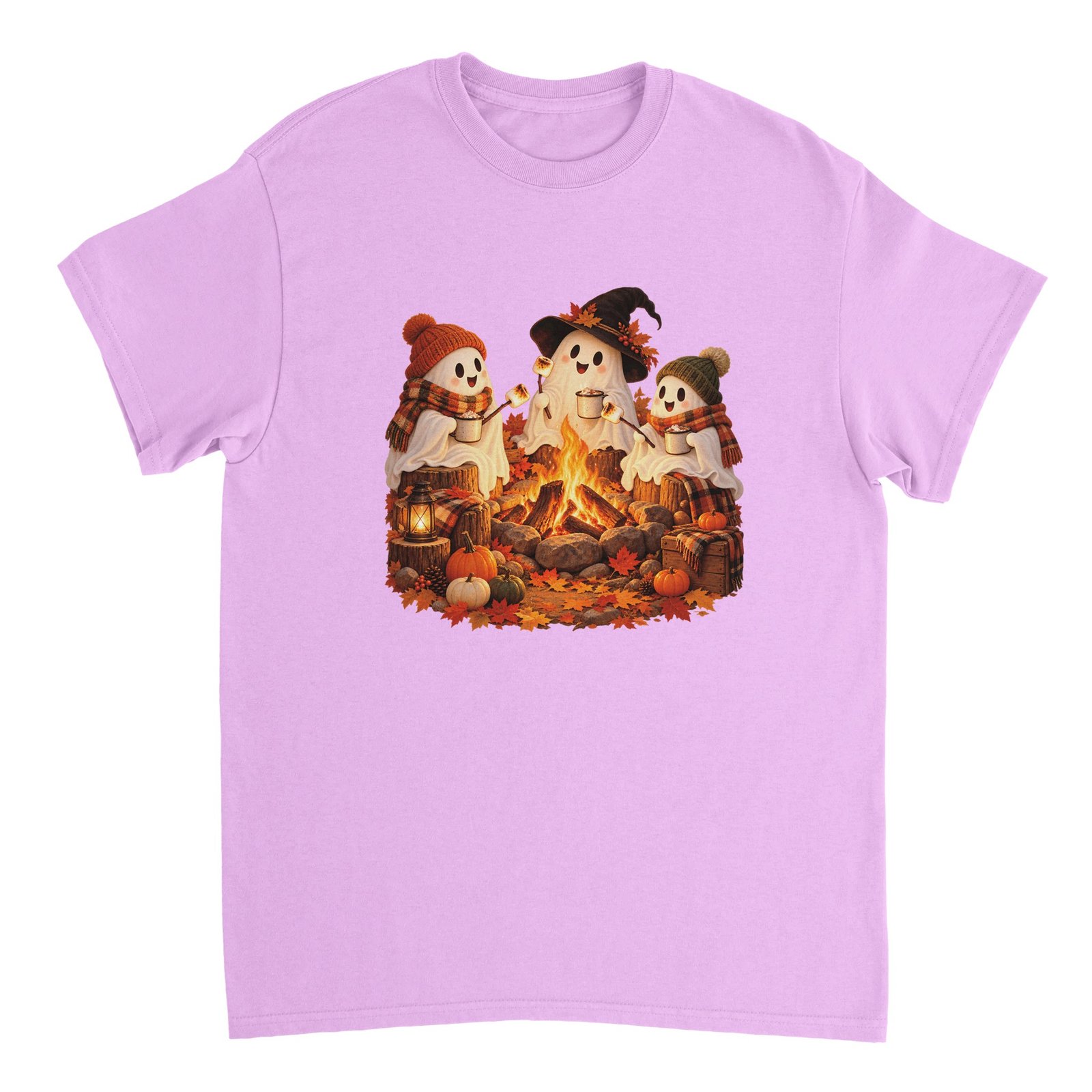 Ghost Campfire Halloween Shirt – Cute Ghosts Roasting Marshmallows Fall T-Shirt 10 249d0867-88c4-4a98-b5c1-a6b1c460755c