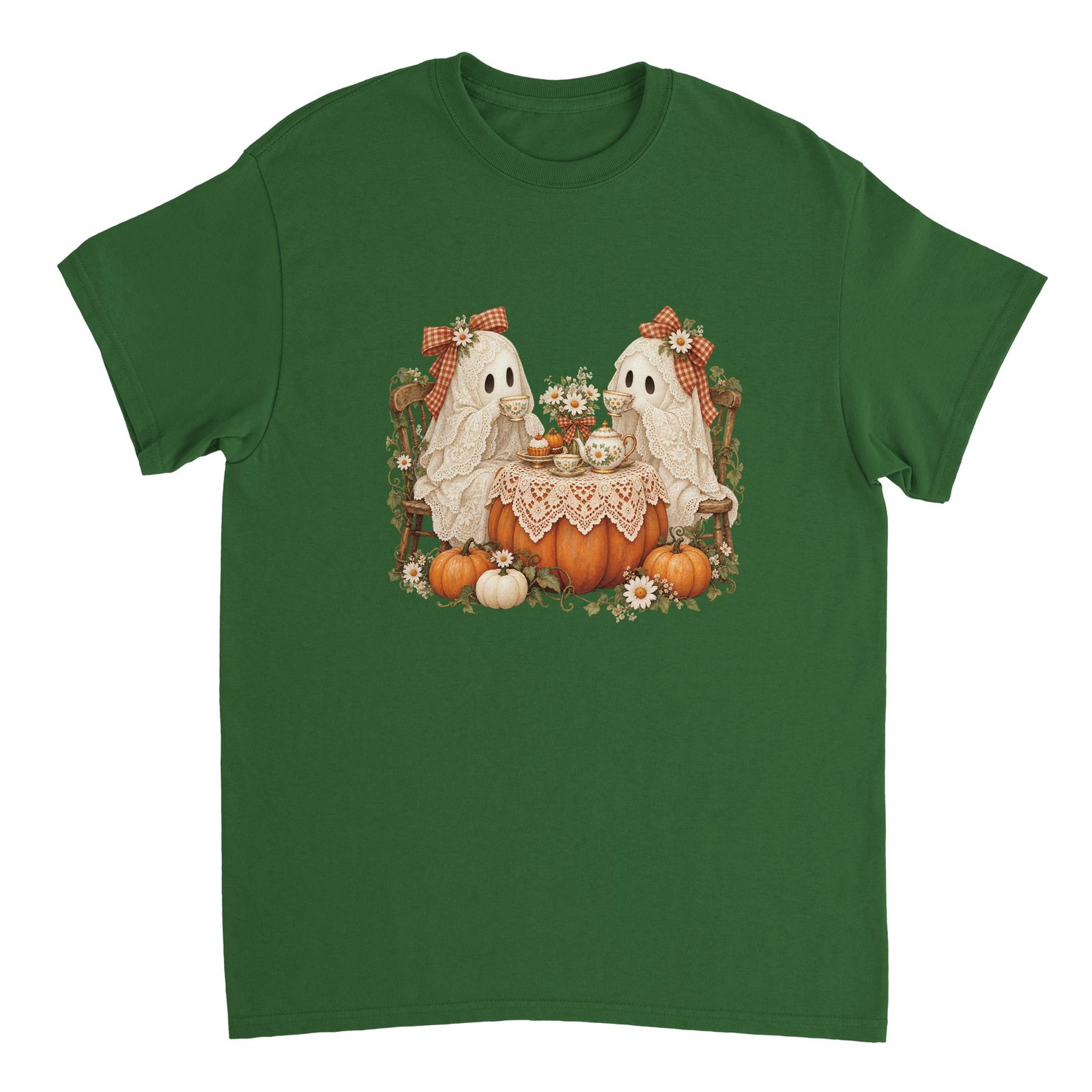 Pumpkin Ghost Tea Party Shirt – Cute Cottagecore Halloween Ghosts T-Shirt 9 2738e989-952e-4ab5-bc89-18d292c9ddfa