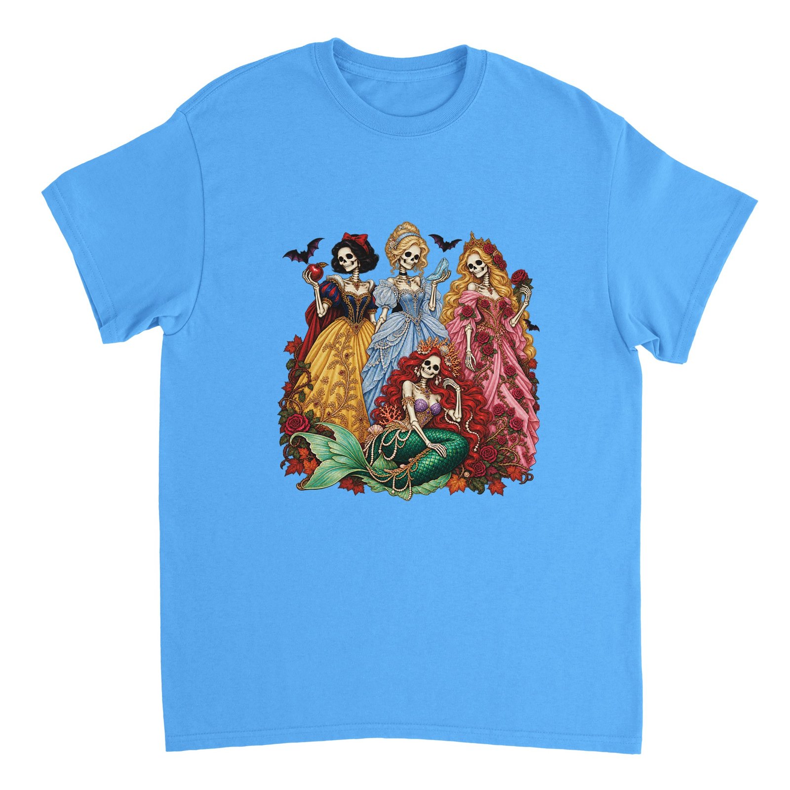 Halloween Skeleton Princesses T-Shirt – Gothic Fairy Tale Graphic Tee 13 316a1d37-8300-4828-940a-56ad6b1738a5