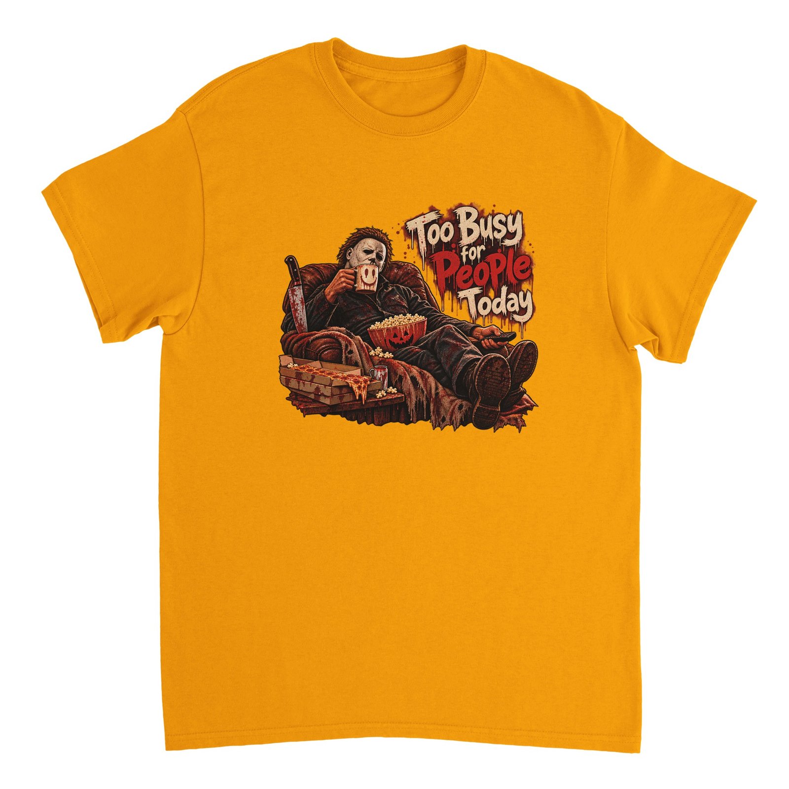 Halloween Slasher Shirt | Funny Too Busy for People Today Heavyweight Tee 12 3217f1b7-c776-4aa5-844b-353893a39bc5
