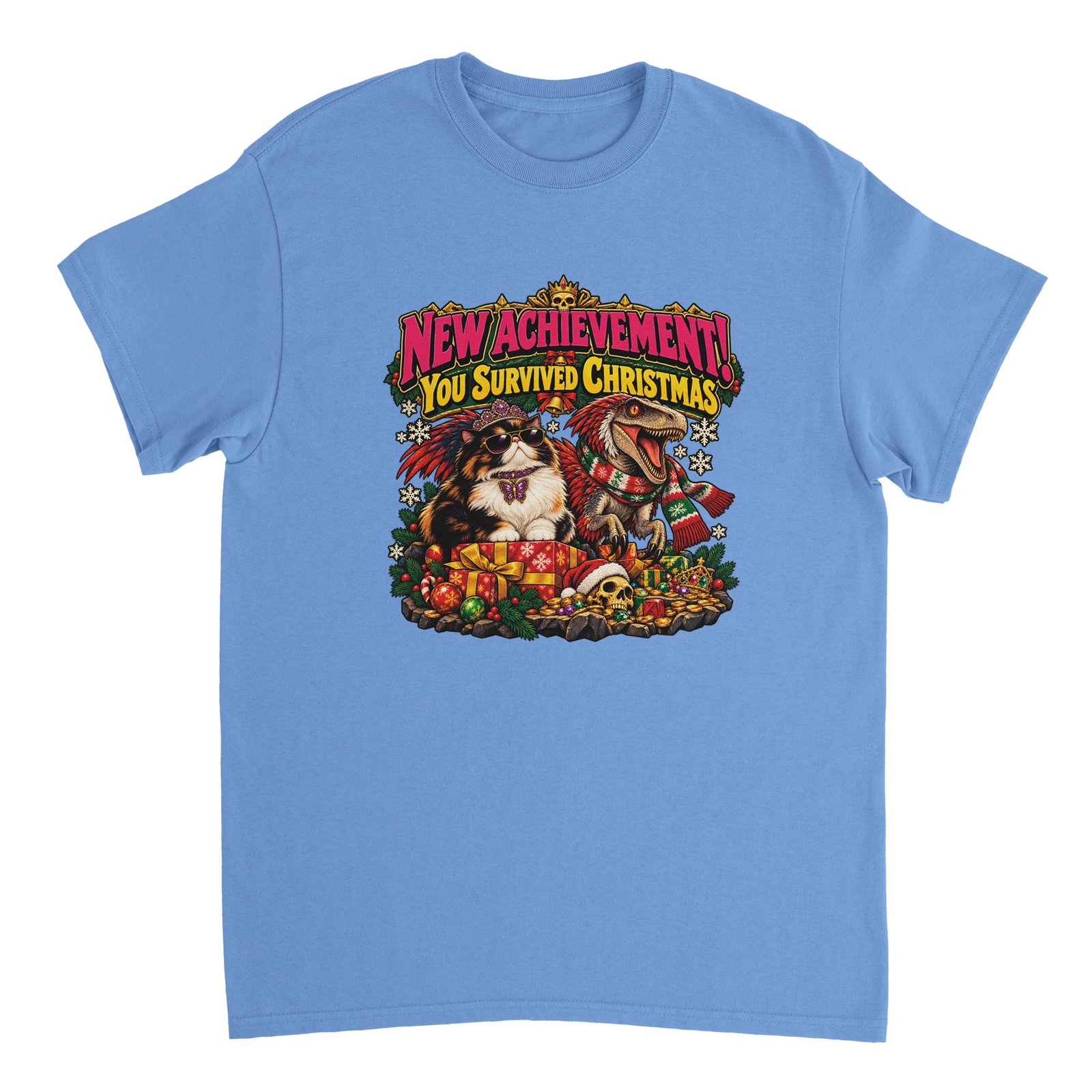 Princess Donut DCC Shirt - New Achievement! You Survived Christmas Heavyweight Unisex Tee 9 3866e7df-8673-46eb-a1de-81e03c9dae01